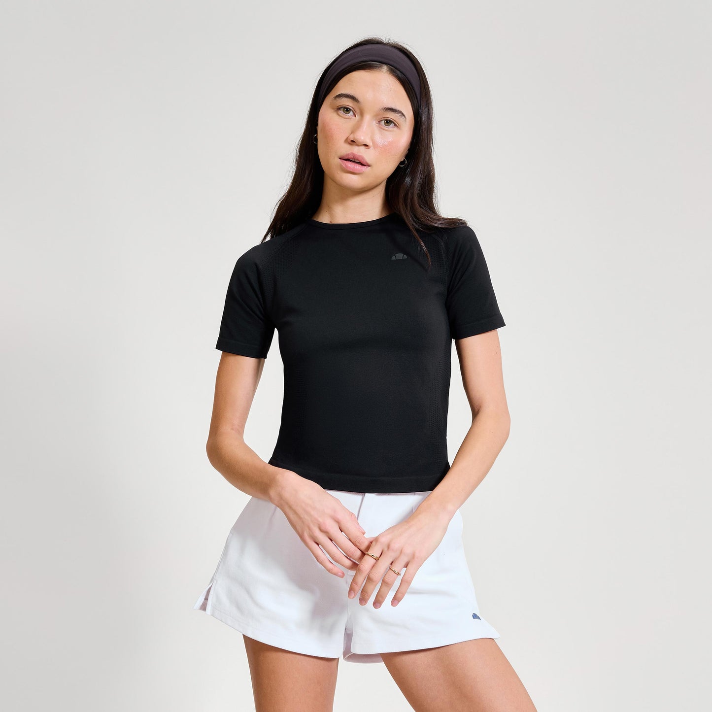 Ellesse La Bella Seamless T-Shirt Damen - schwarz