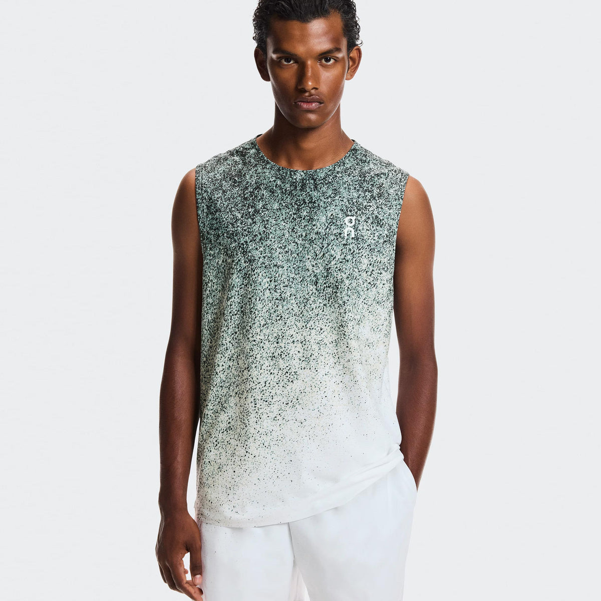 On Court Fade Tank-Top Herren - grün, weiß
