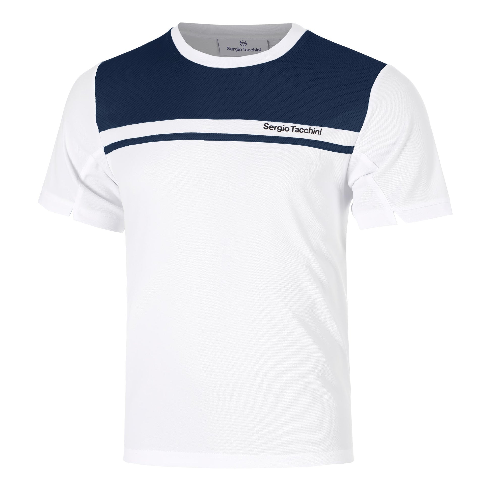 Sergio Tacchini Riflesso PL T-Shirt Herren - weiß, dunkelblau