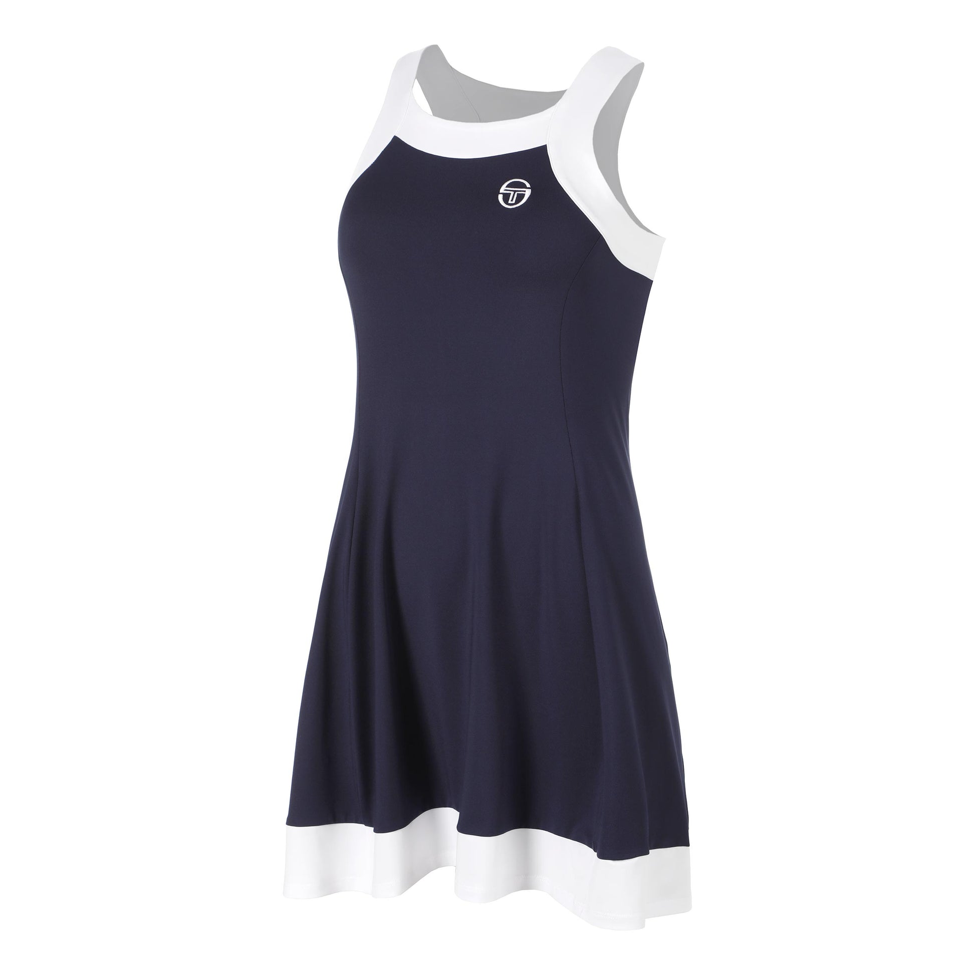 Sergio Tacchini TCP Kleid Damen - dunkelblau, weiß