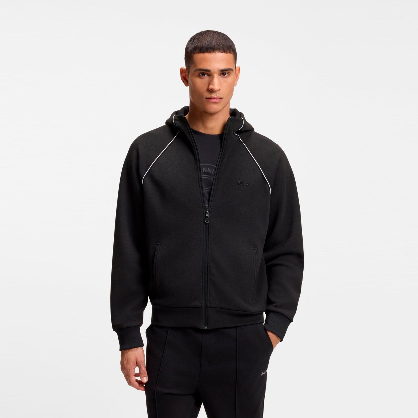BOSS Saggy Sweatjacke Herren - schwarz