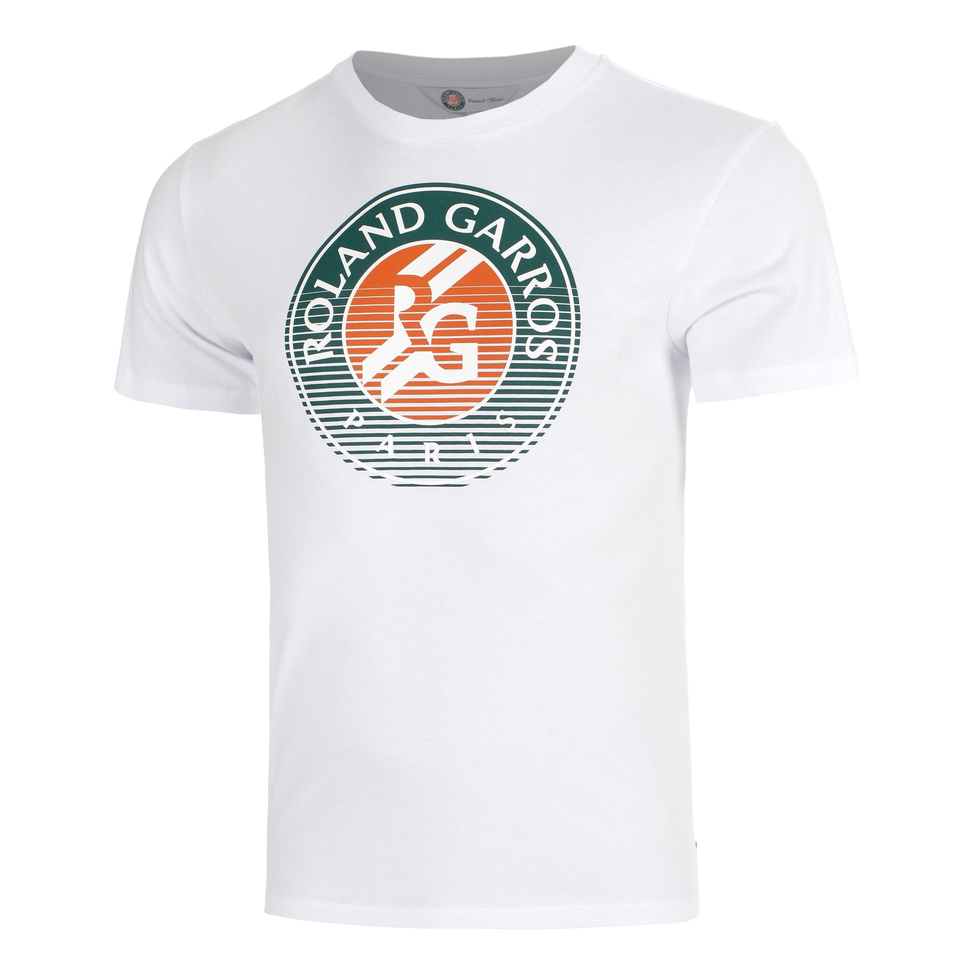 Roland Garros Big Logo T-Shirt Herren - weiß