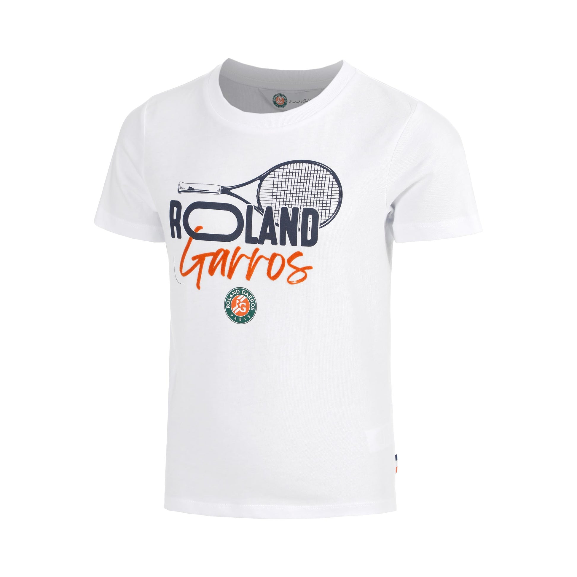 Roland Garros T-Shirt Kinder - weiß