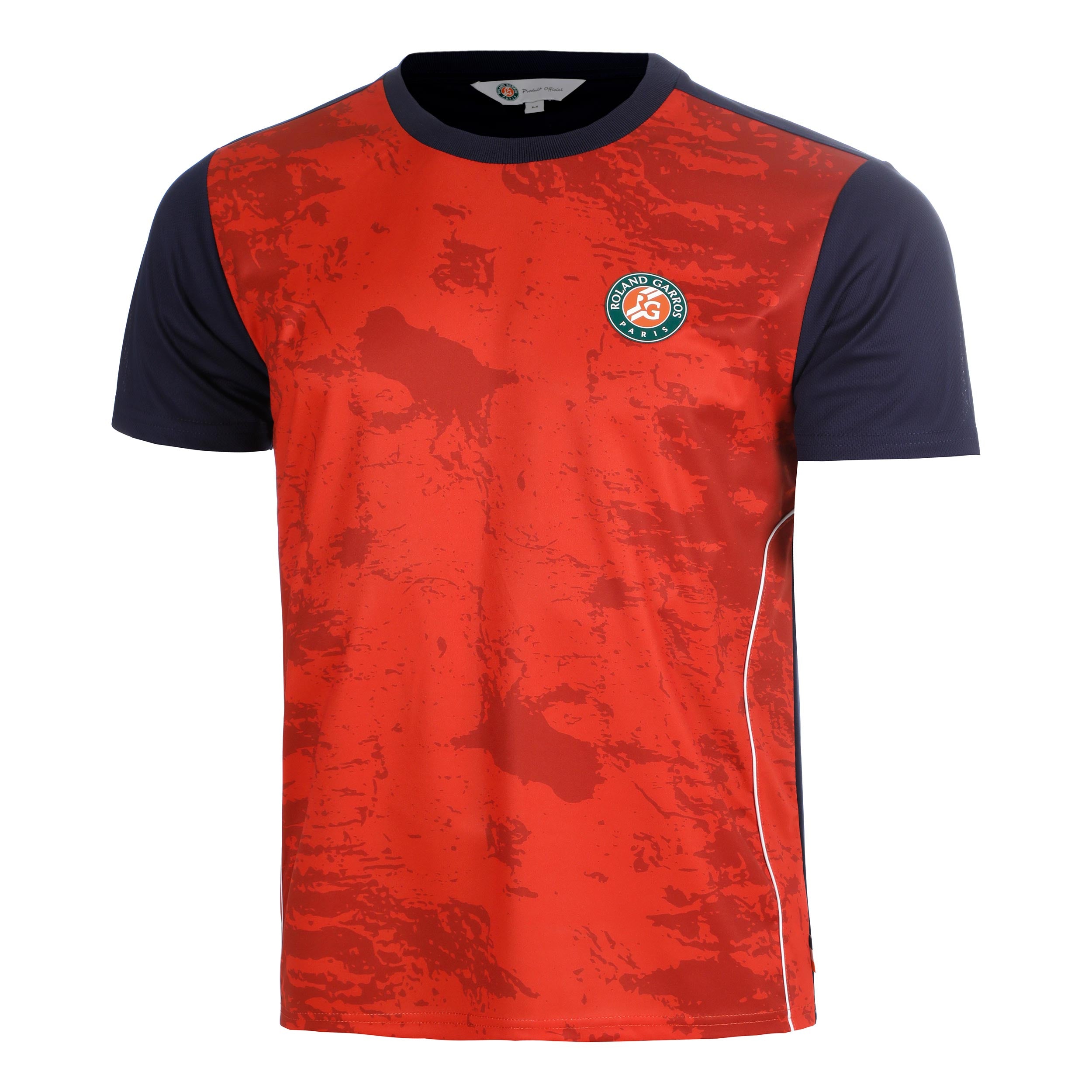 Roland Garros Performance T-Shirt Herren - rost, dunkelblau