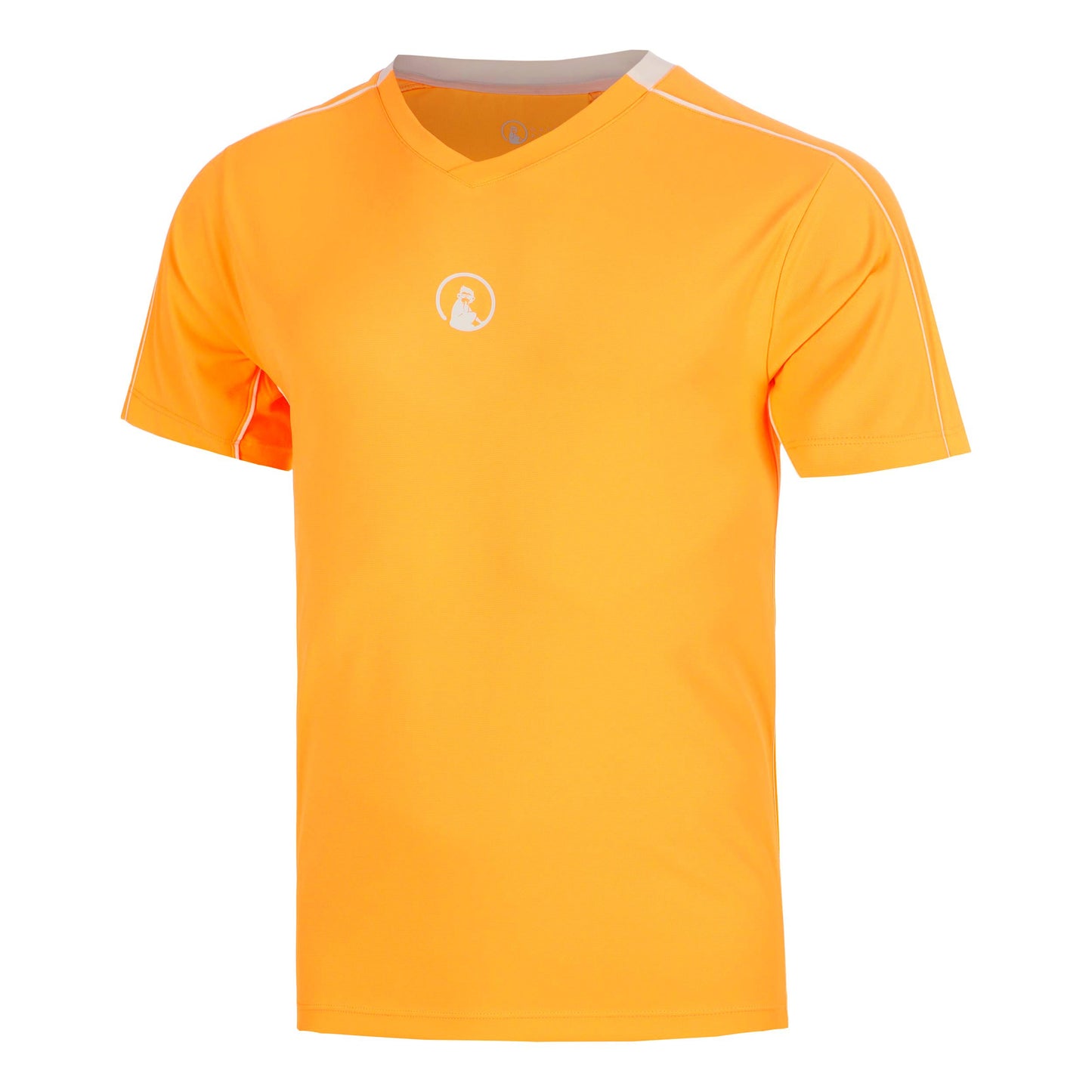 Quiet Please Glow Topspin V-Neck T-Shirt Herren - orange
