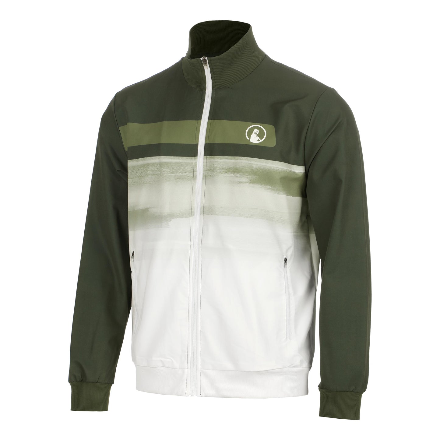 Quiet Please Memories Faded Wipe Trainingsjacke Herren - dunkelgrün