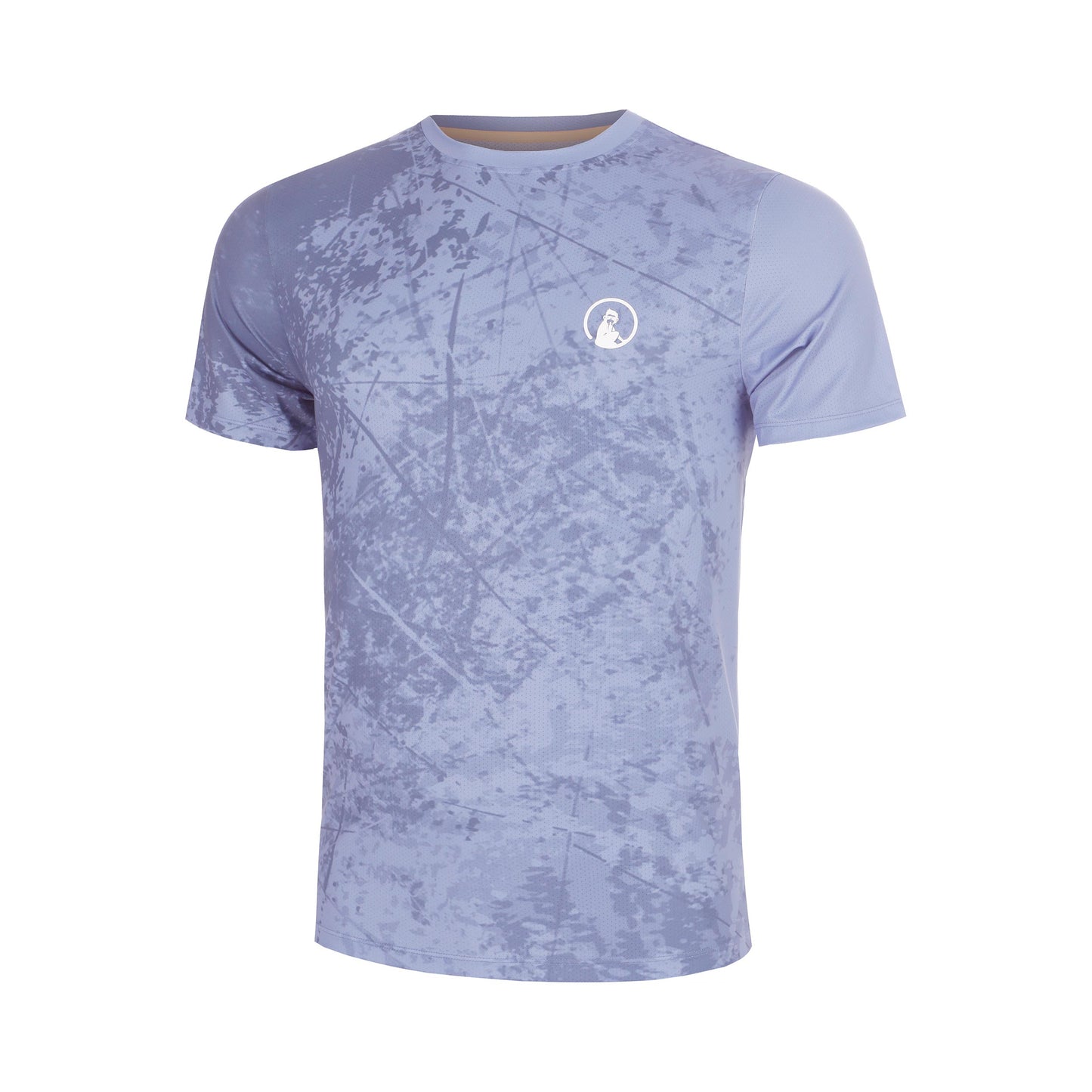 Quiet Please Glow Receiver Scrubbled T-Shirt Jungen - blau