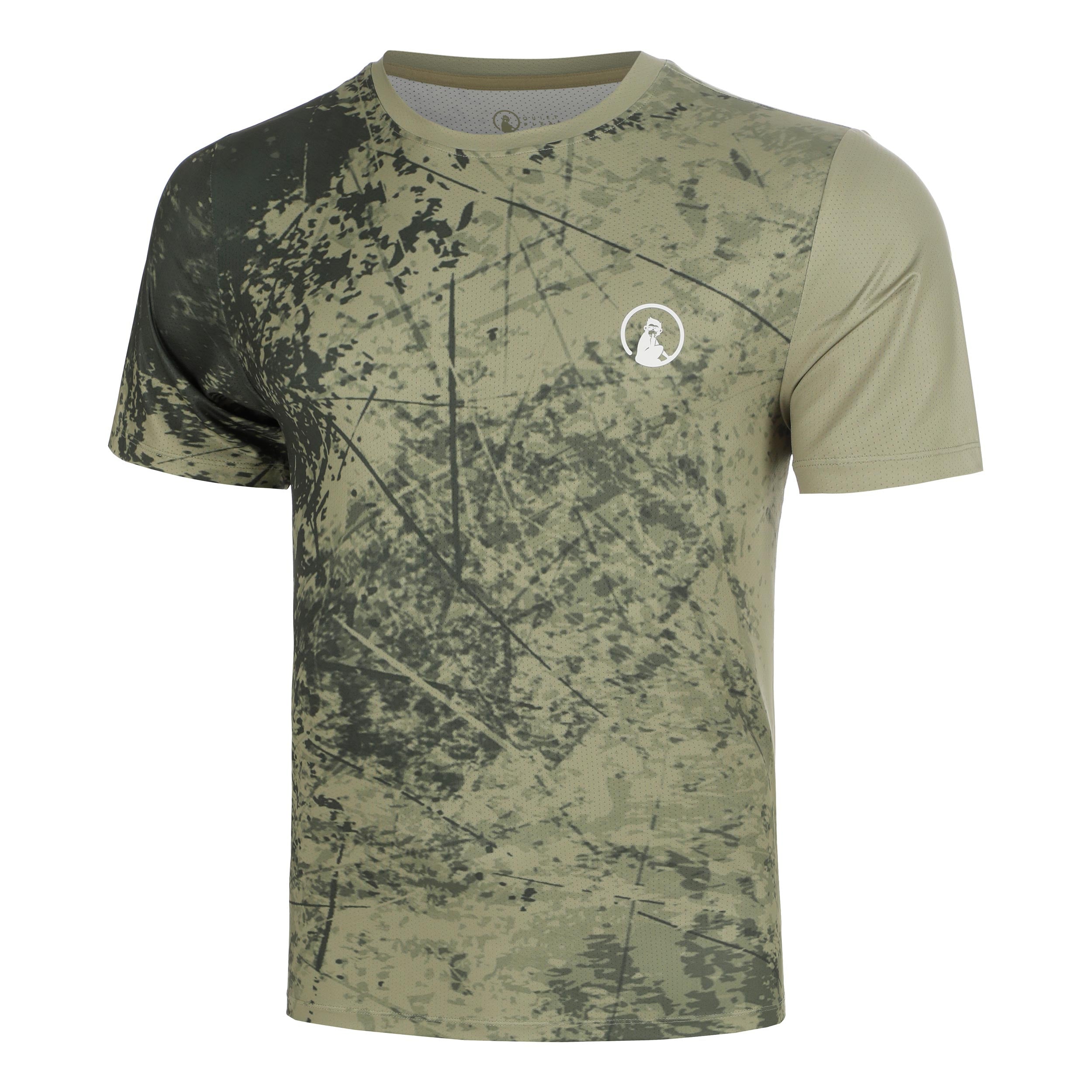 Quiet Please Memories Receiver Scrubbled T-Shirt Herren - khaki