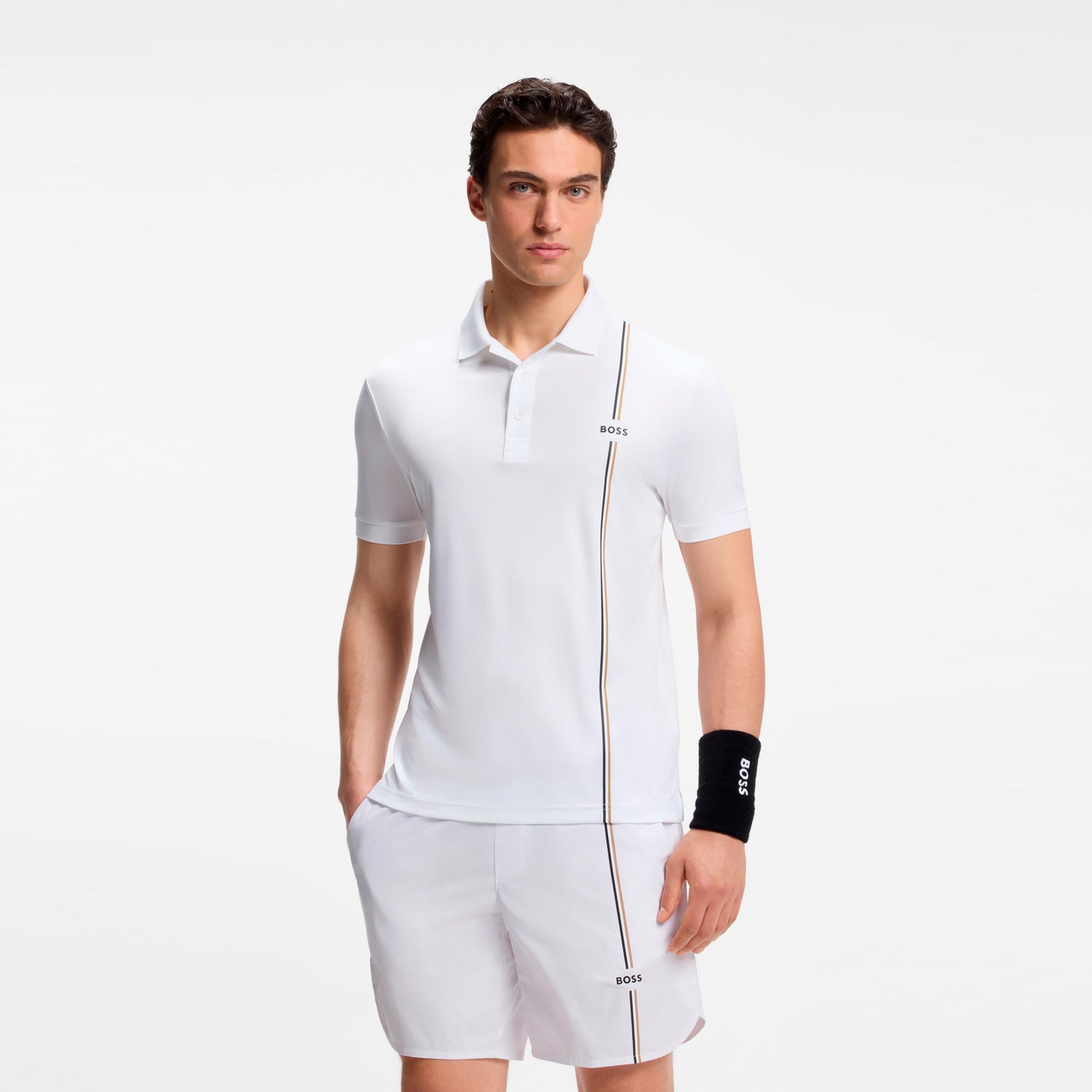 BOSS Game 3 Polo Herren - weiß