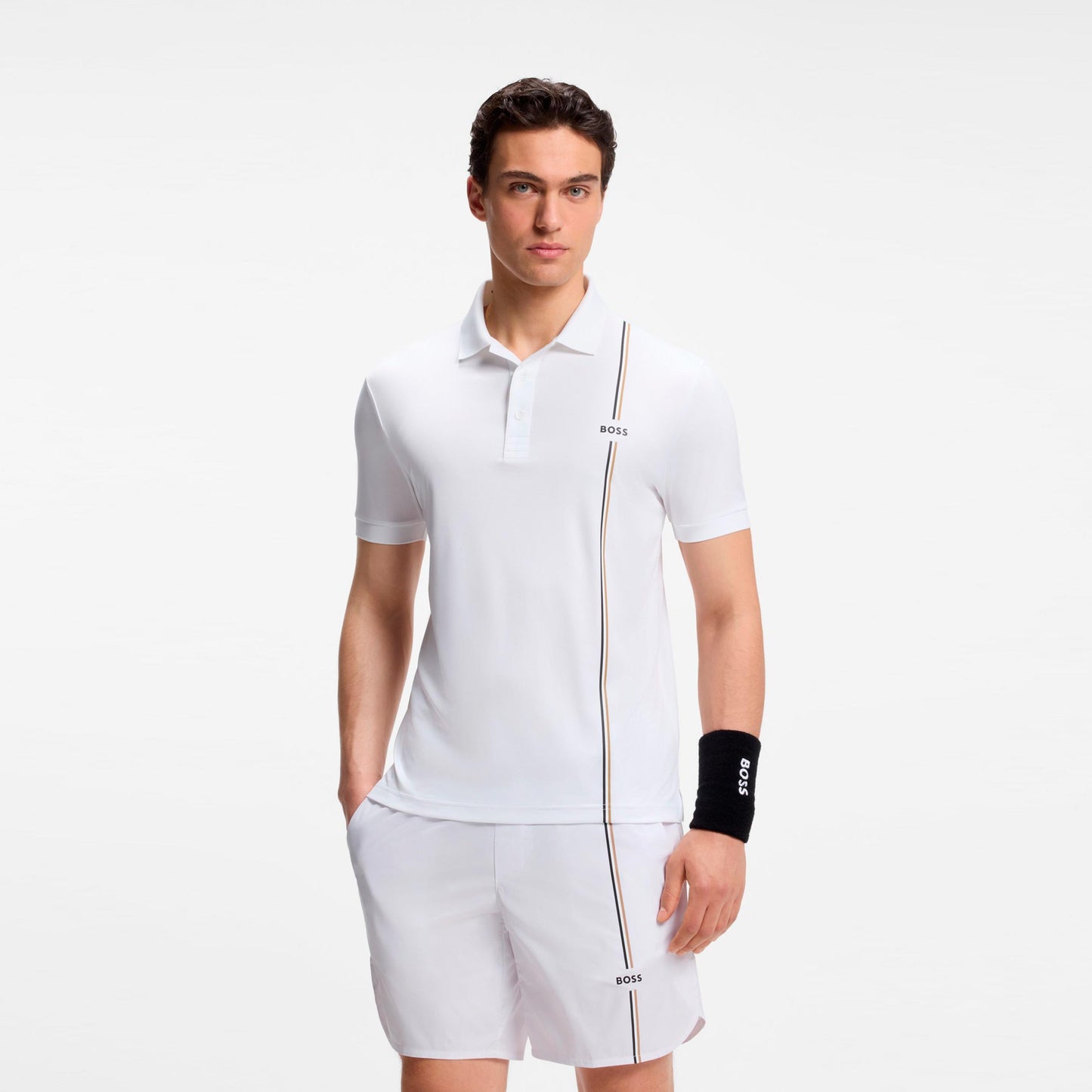 BOSS Game 3 Polo Herren - weiß