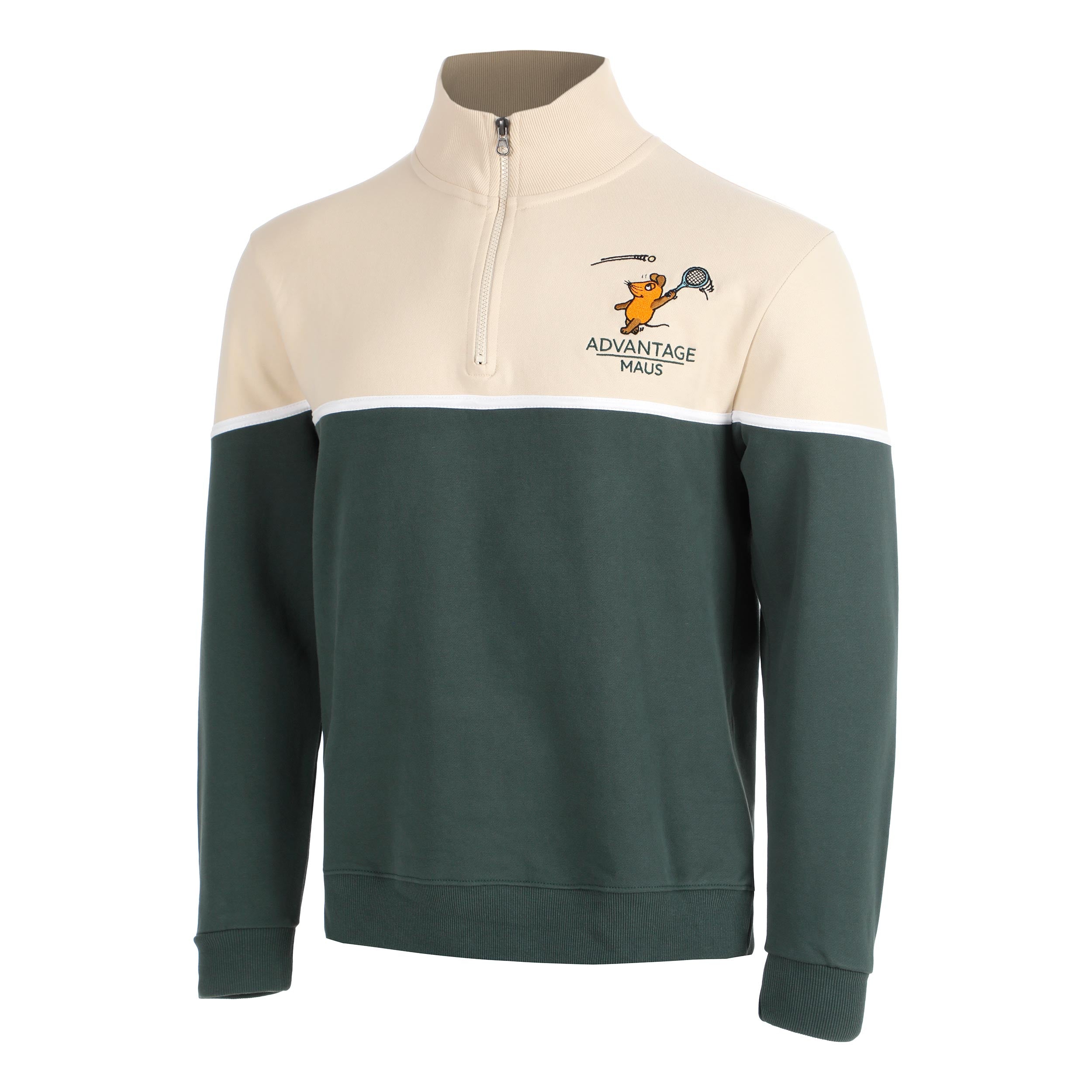 Lobster & Lemonade Maus Tennis Sweatshirt Unisex - creme, grün