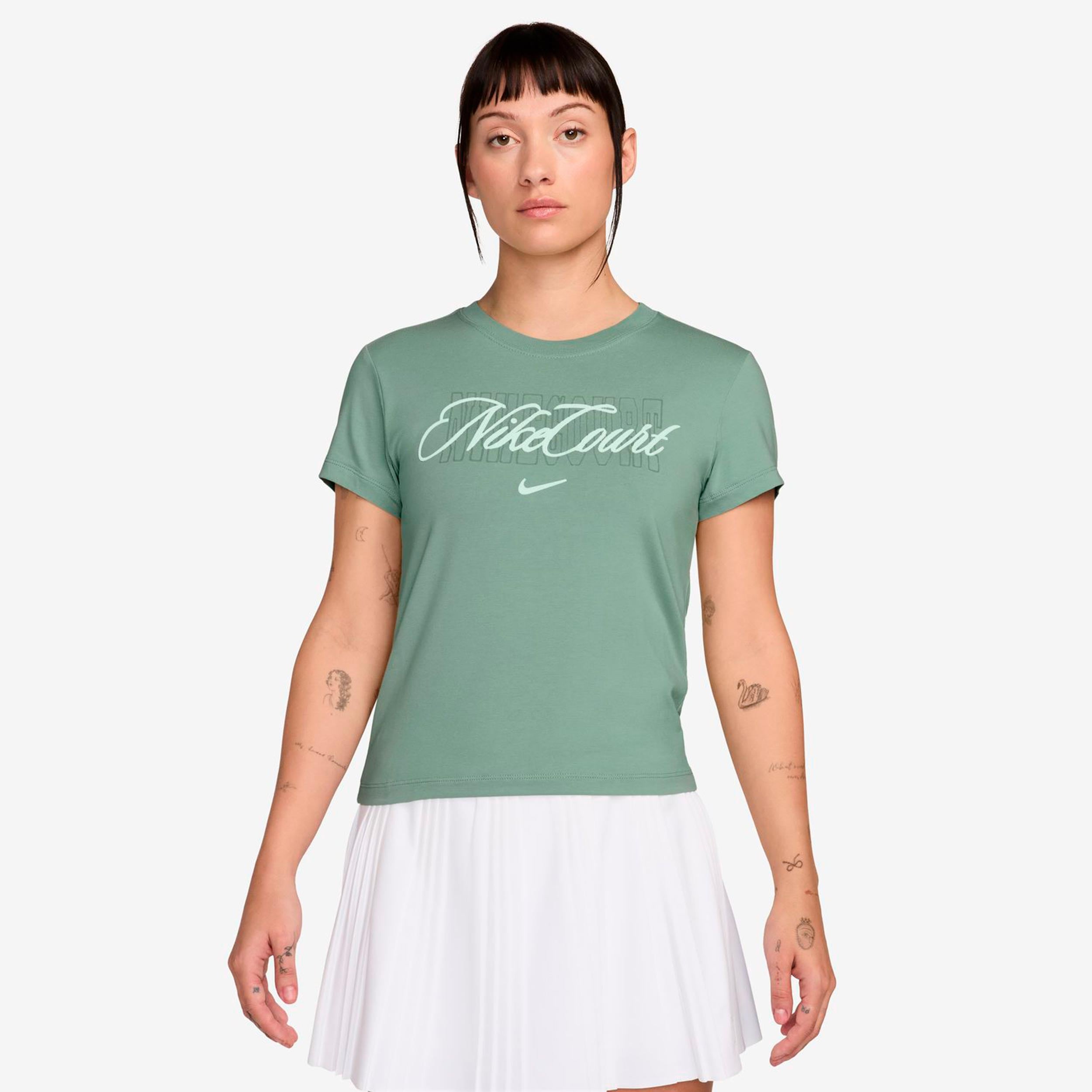 Nike Heritage T-Shirt Damen - graugrün, grün