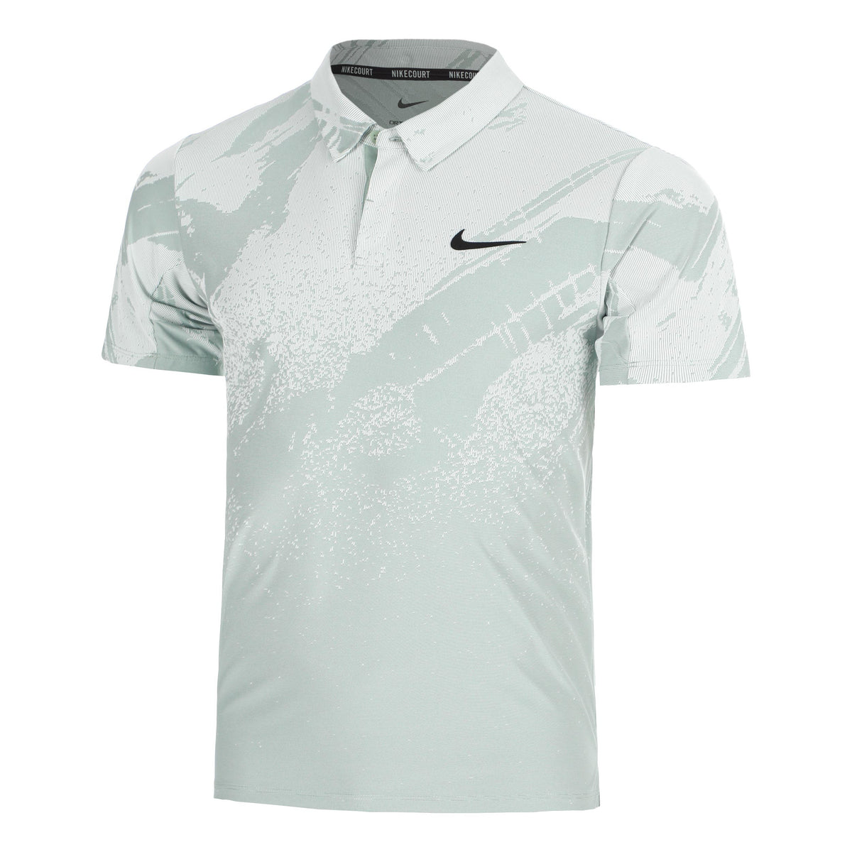 Nike Court Dri-Fit Advantage Slam Polo Herren - graugrün, schwarz