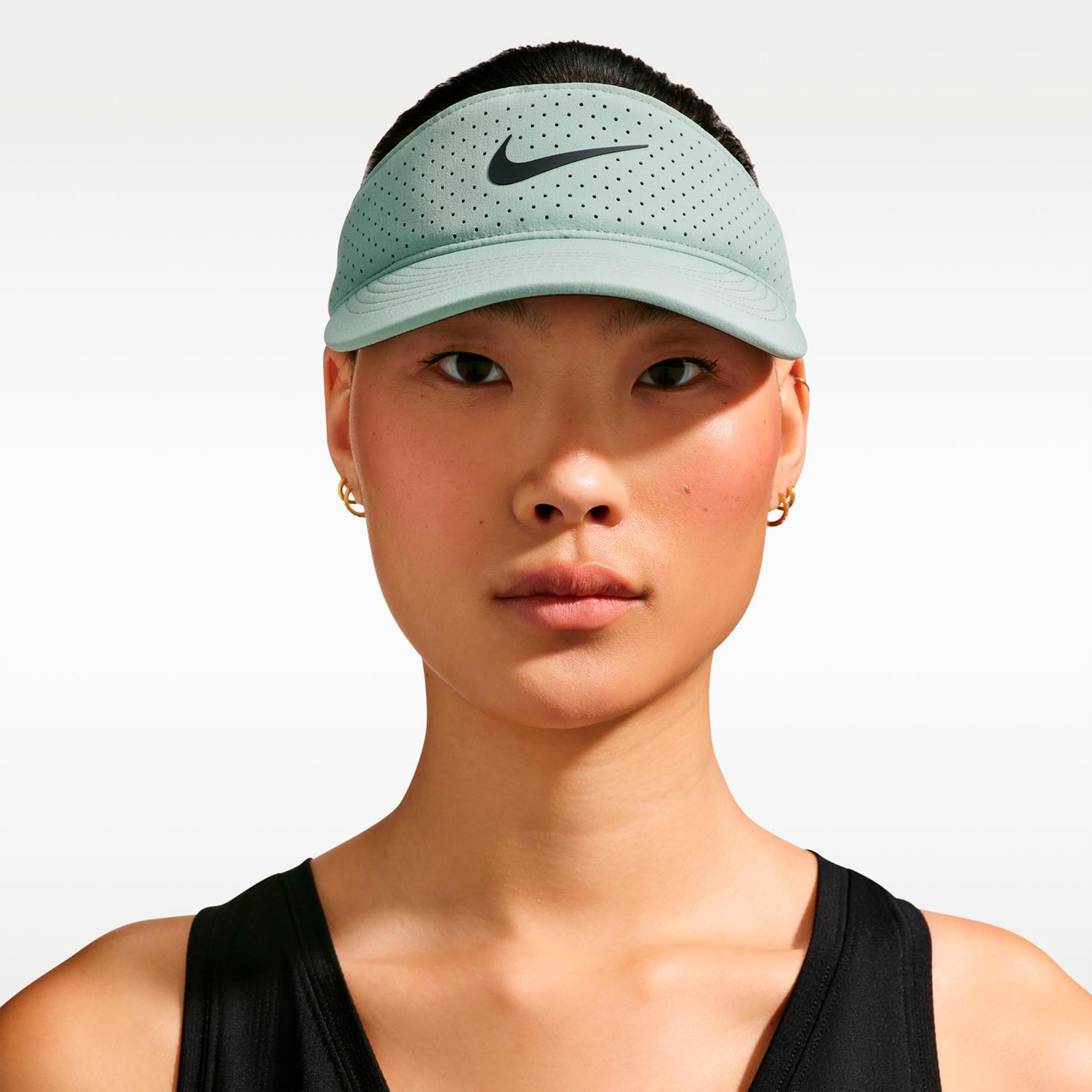 Nike Dri-Fit Advantage Ace Visor Unisex - graugrün, anthrazit