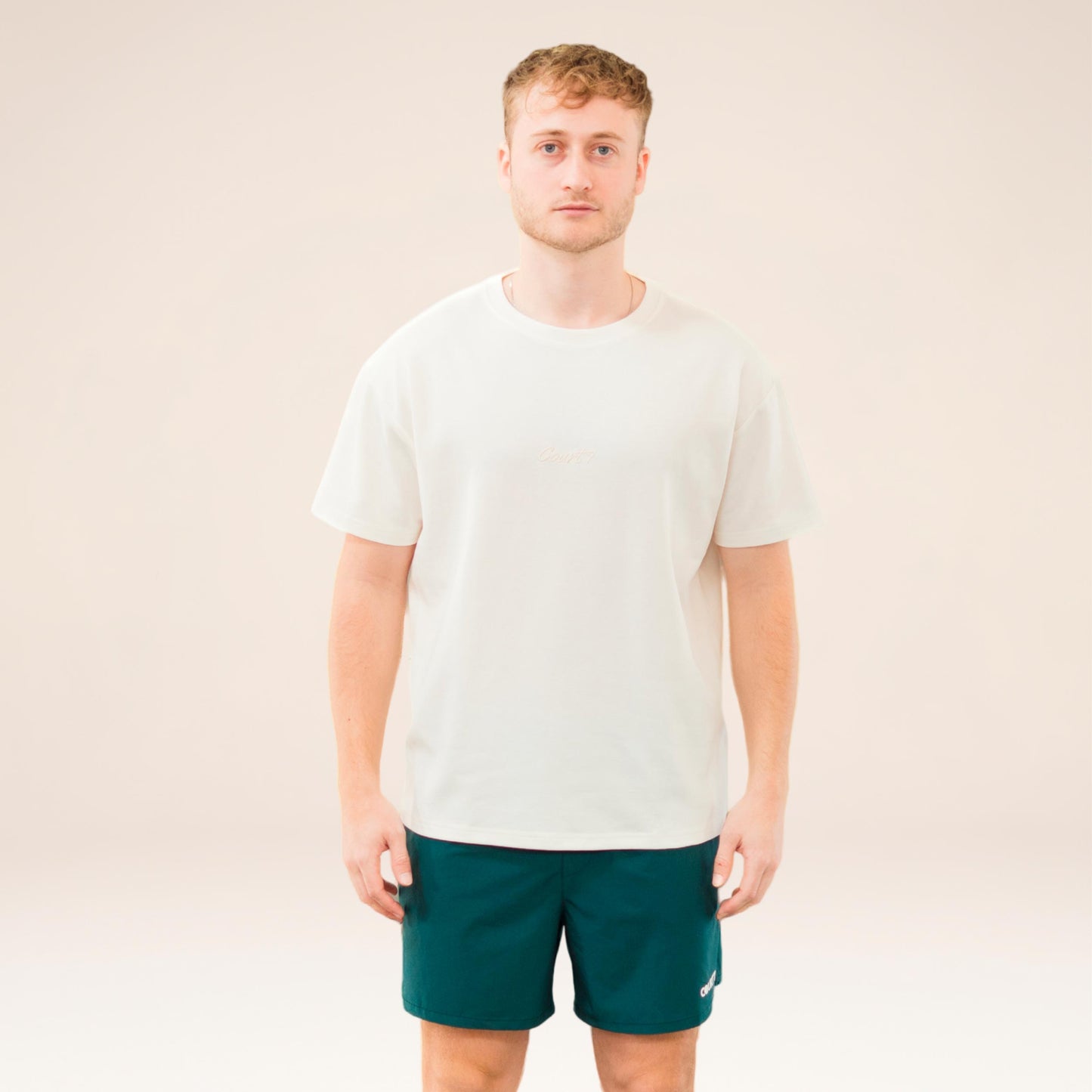 COURT7 AD-IN Basic 2.0 T-Shirt Unisex - offwhite