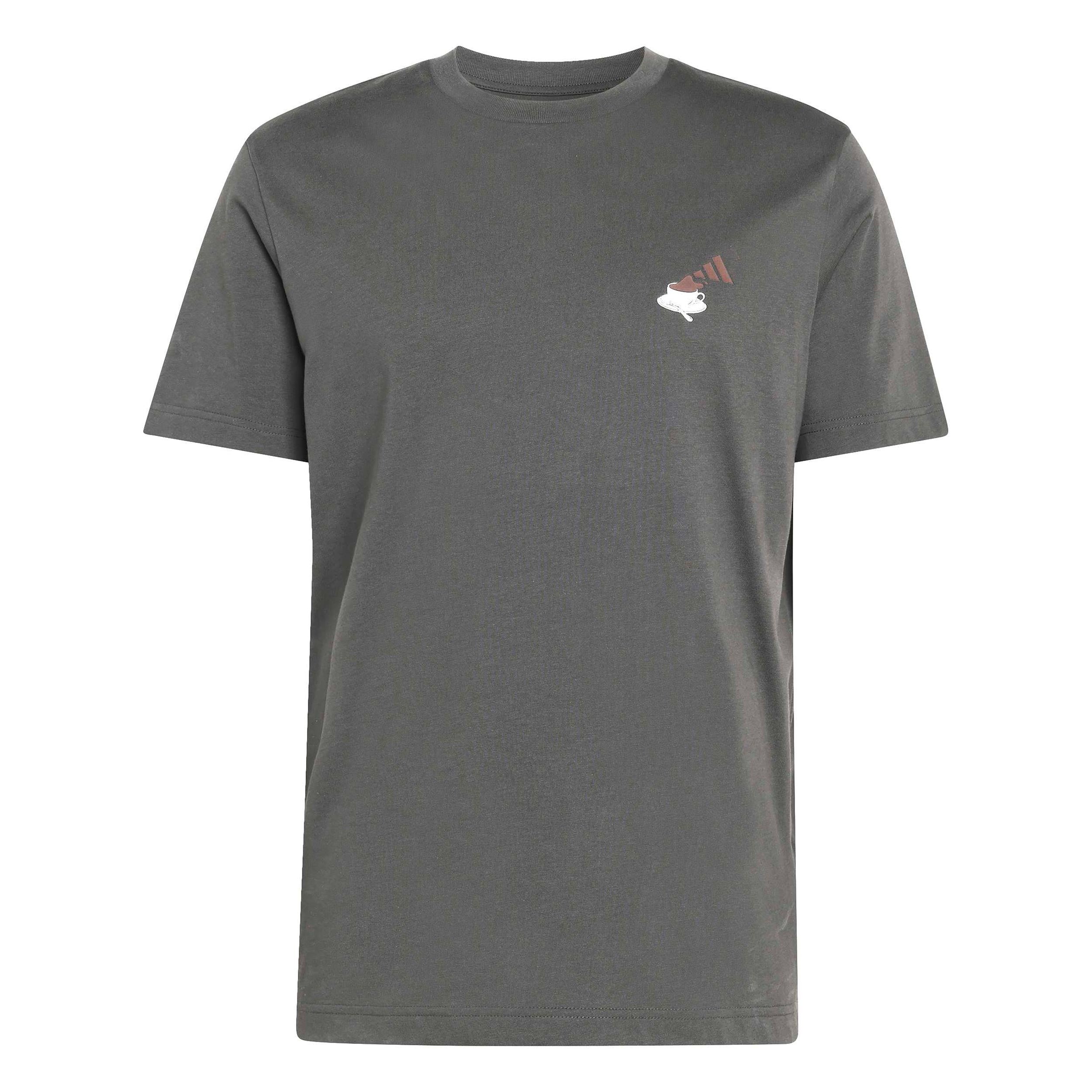 adidas Cheesecake Graphic T-Shirt Herren - dunkelgrau, weiß