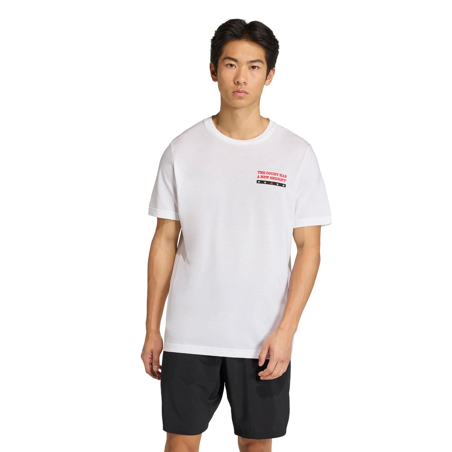 adidas Padel Wanted Graphic T-Shirt Herren - weiß, mehrfarbig