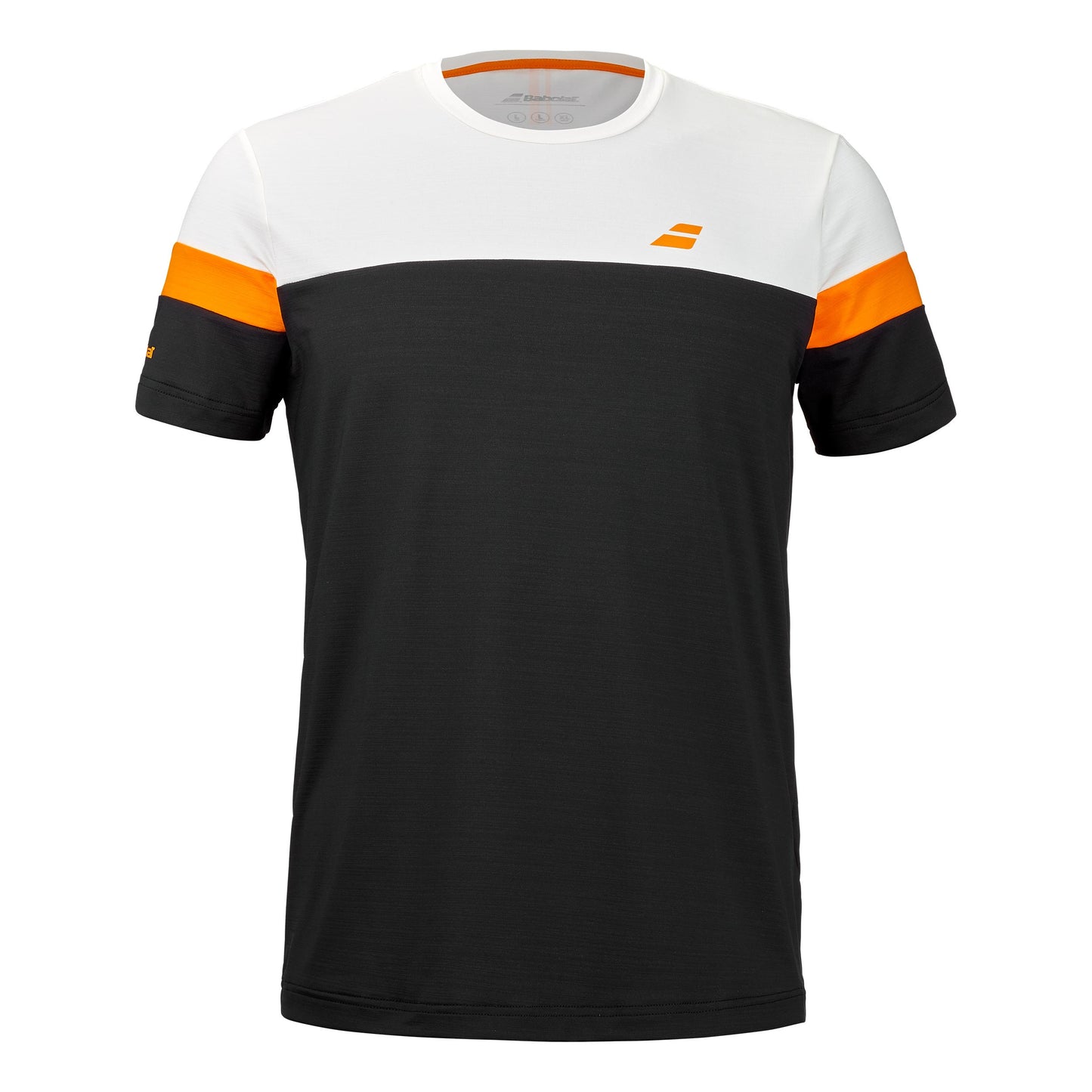 Babolat Performance Crew Neck T-Shirt Herren - schwarz, weiß