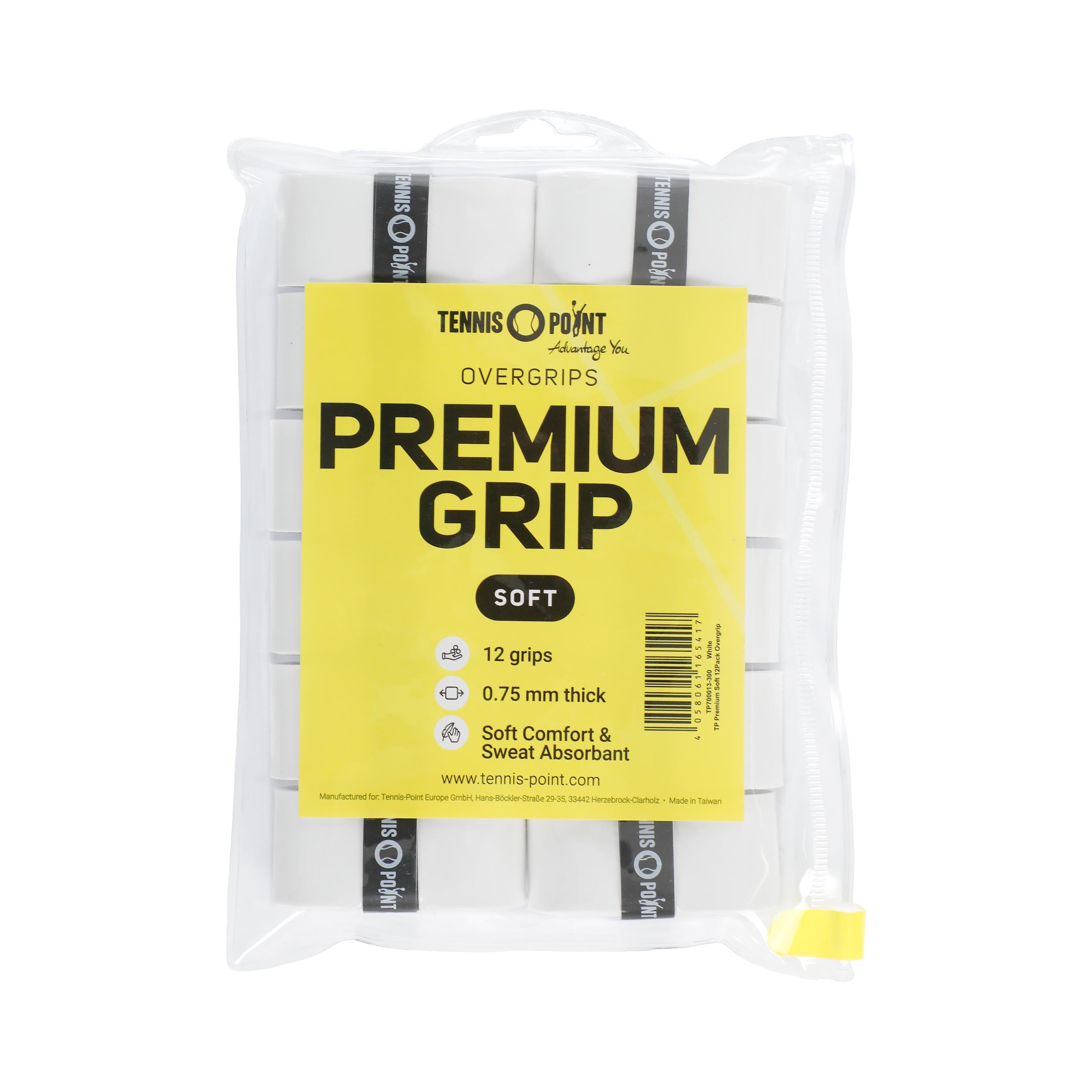 Tennis-Point Premium Soft 12er Pack - weiß