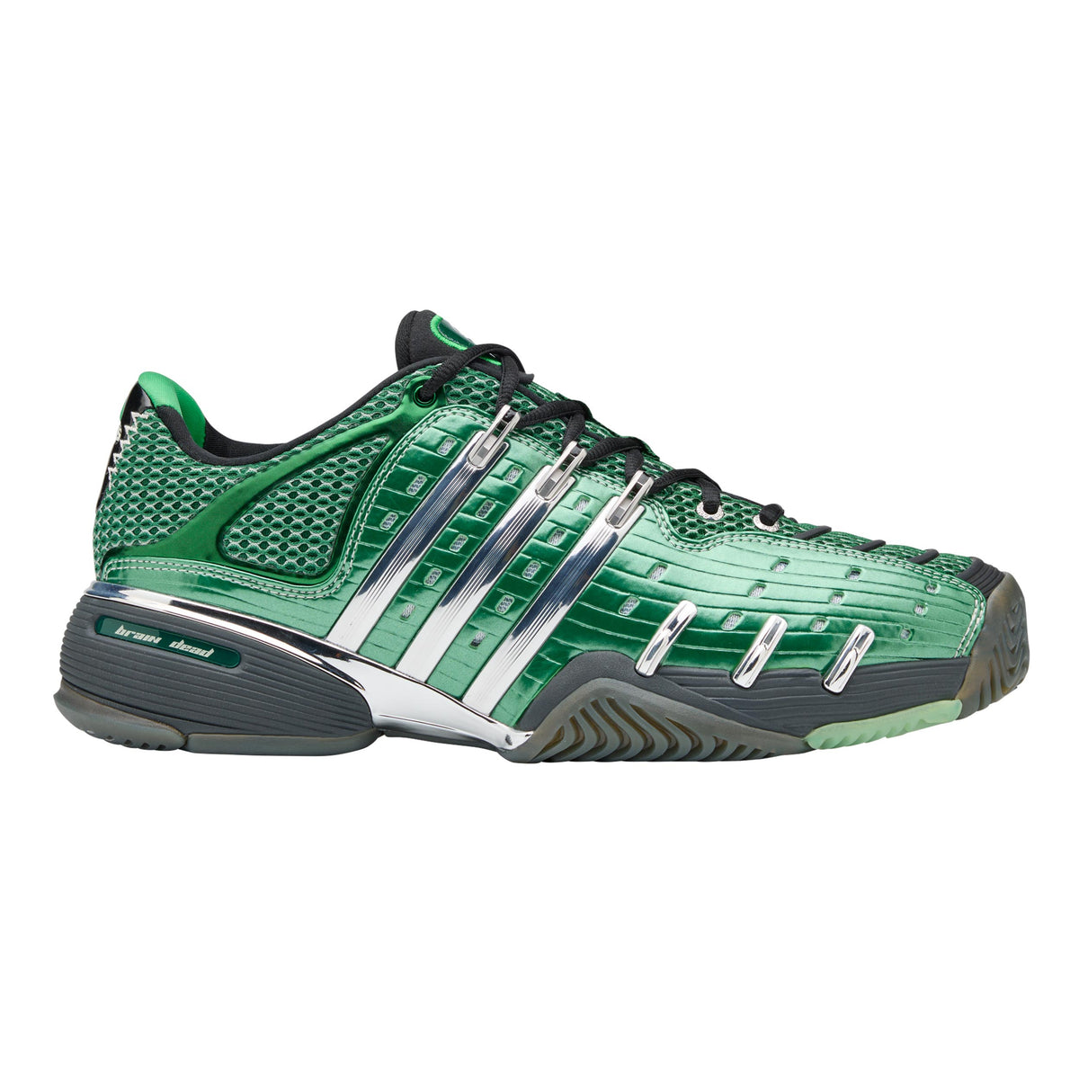 adidas Barricade V Brain Allcourtschuh Herren - dunkelgrün, silber