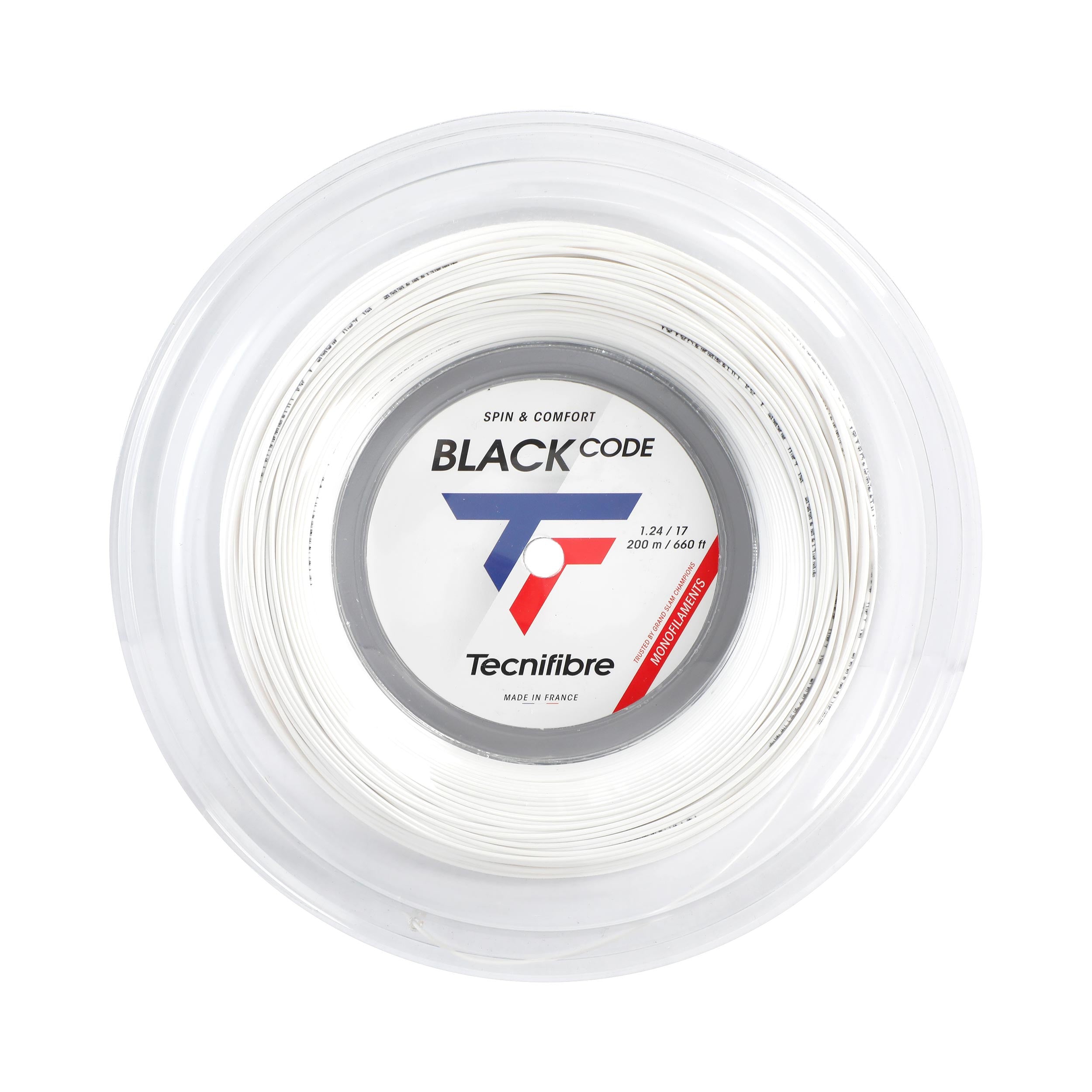 Tecnifibre Black Code Spezial Saitenrolle 200m - weiß