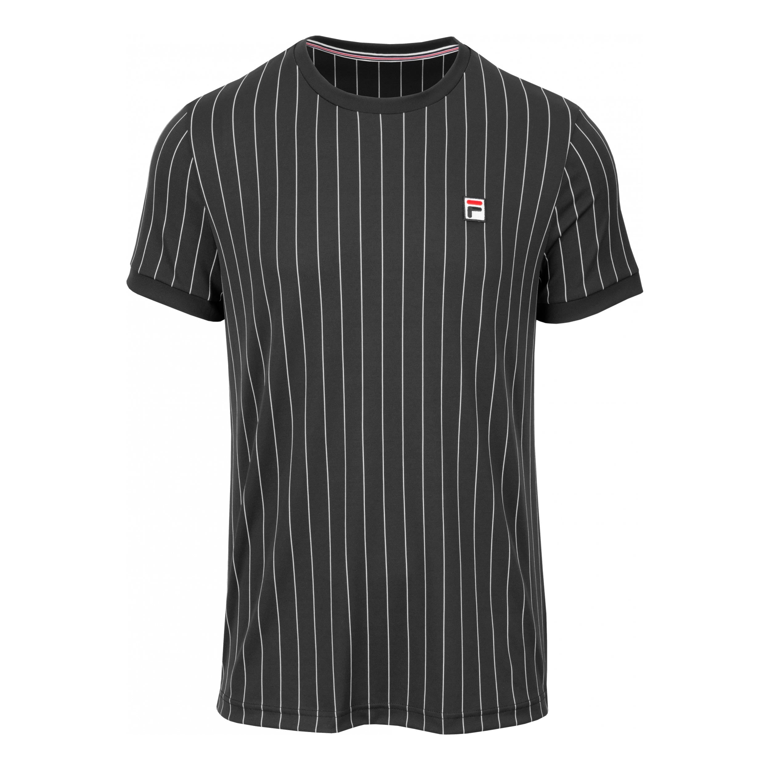 Fila BB1 Shirt Stripes T-Shirt Herren - schwarz, weiß