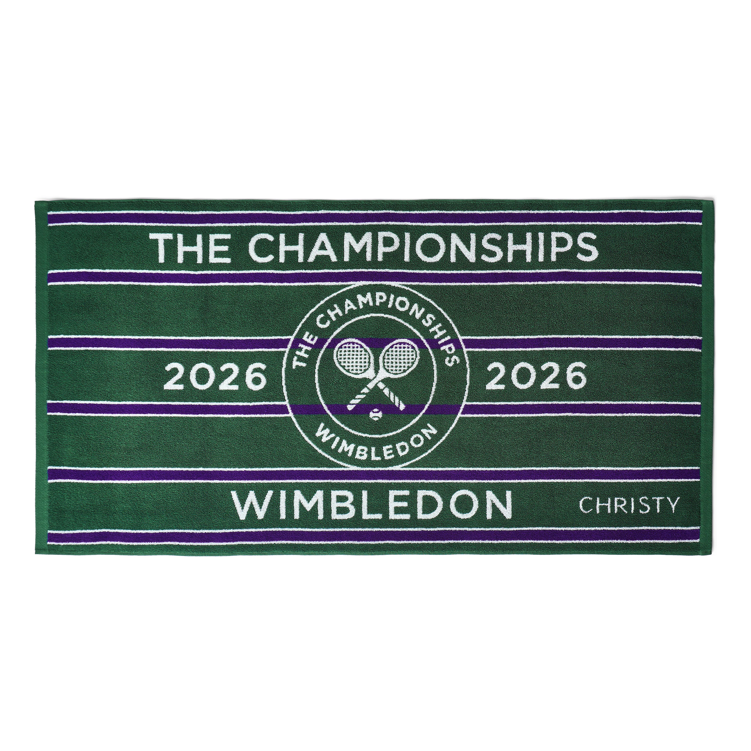 Christy Wimbledon Champ Handtuch - grün, lila