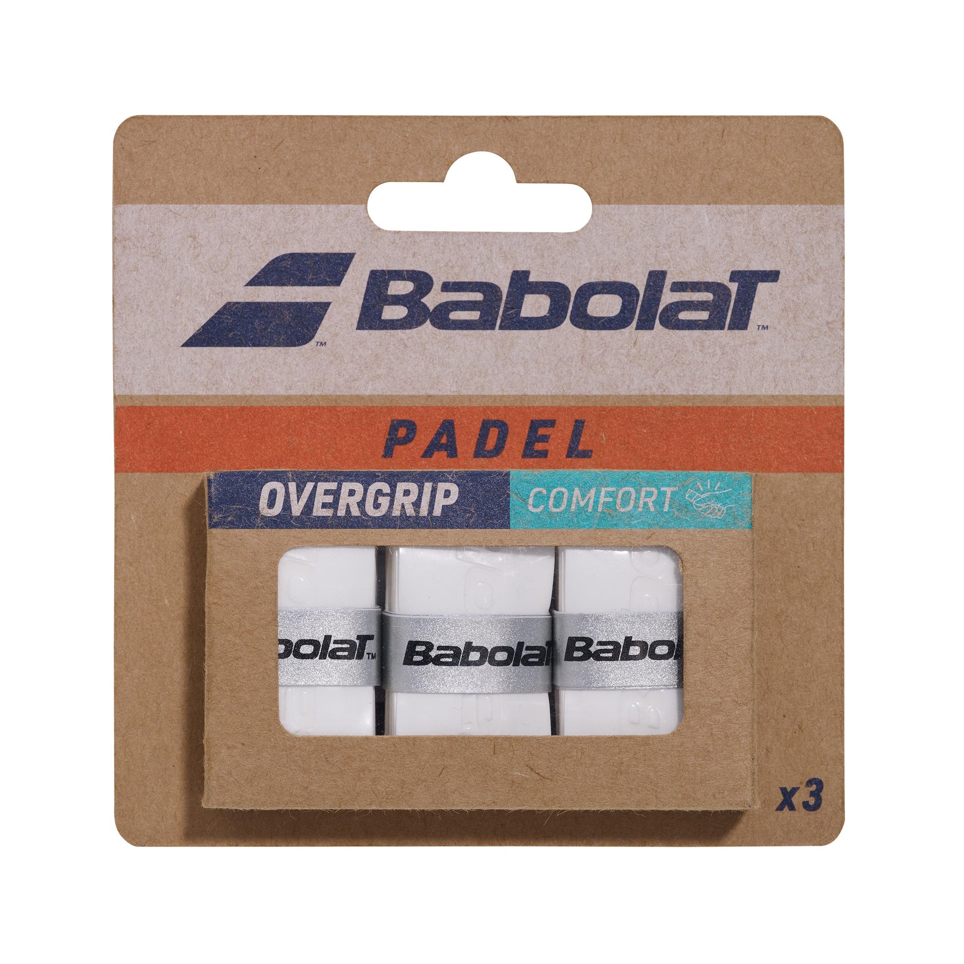 Babolat Comfort Padel X3 Padelovergrip - weiß