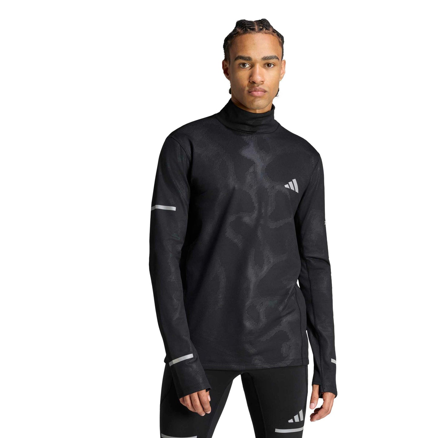 adidas adi365 Warm Laufshirt Herren - schwarz