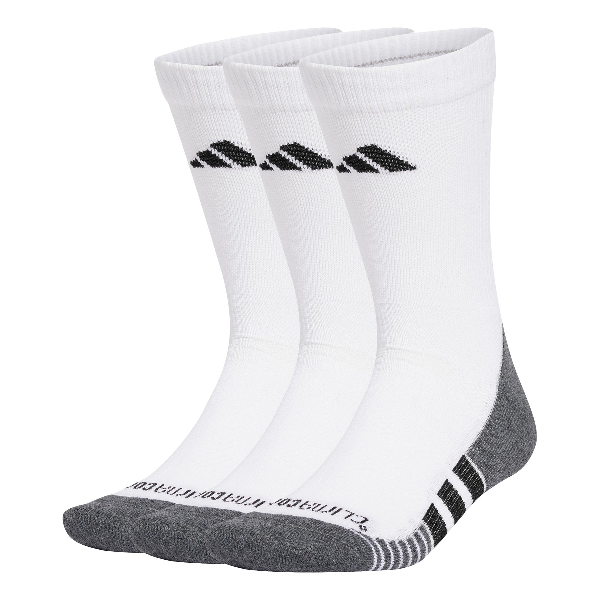adidas Performance Cushioned Crew Laufsocken Unisex - weiß, schwarz