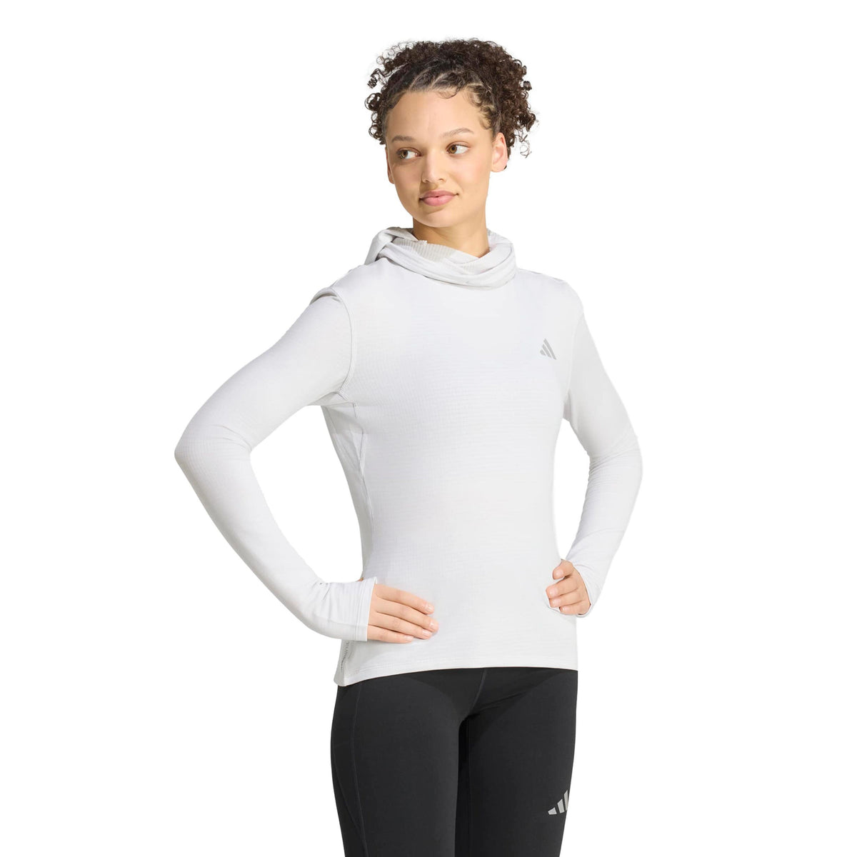 adidas adi365 Winterized Laufshirt Damen - grau