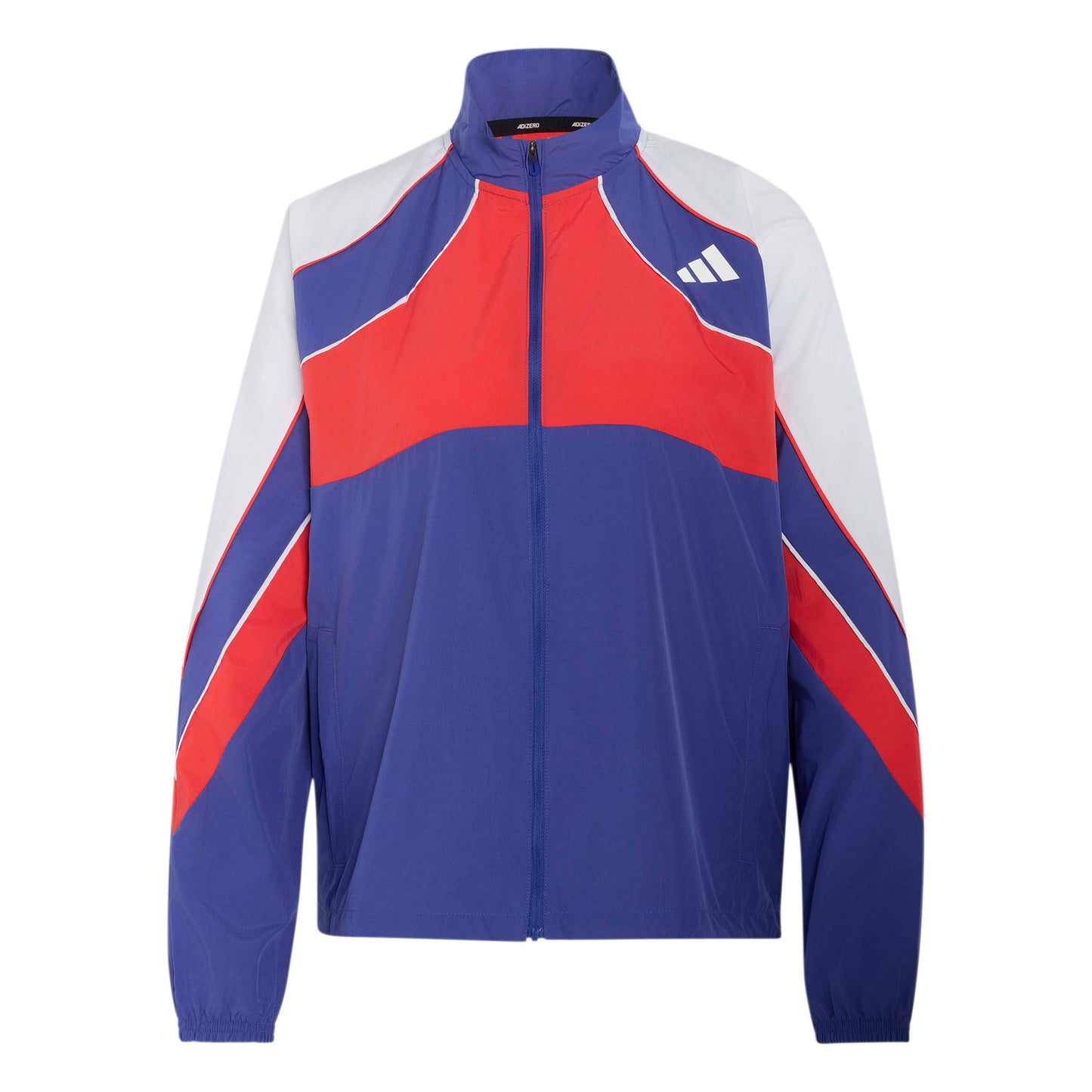 adidas adizero Archive Laufjacke Damen - blau, rot
