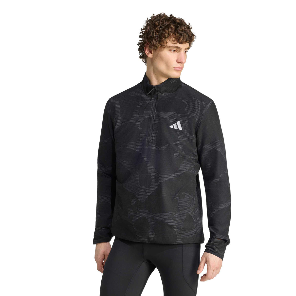 adidas adi365 Climawarm+ Laufshirt Herren - schwarz