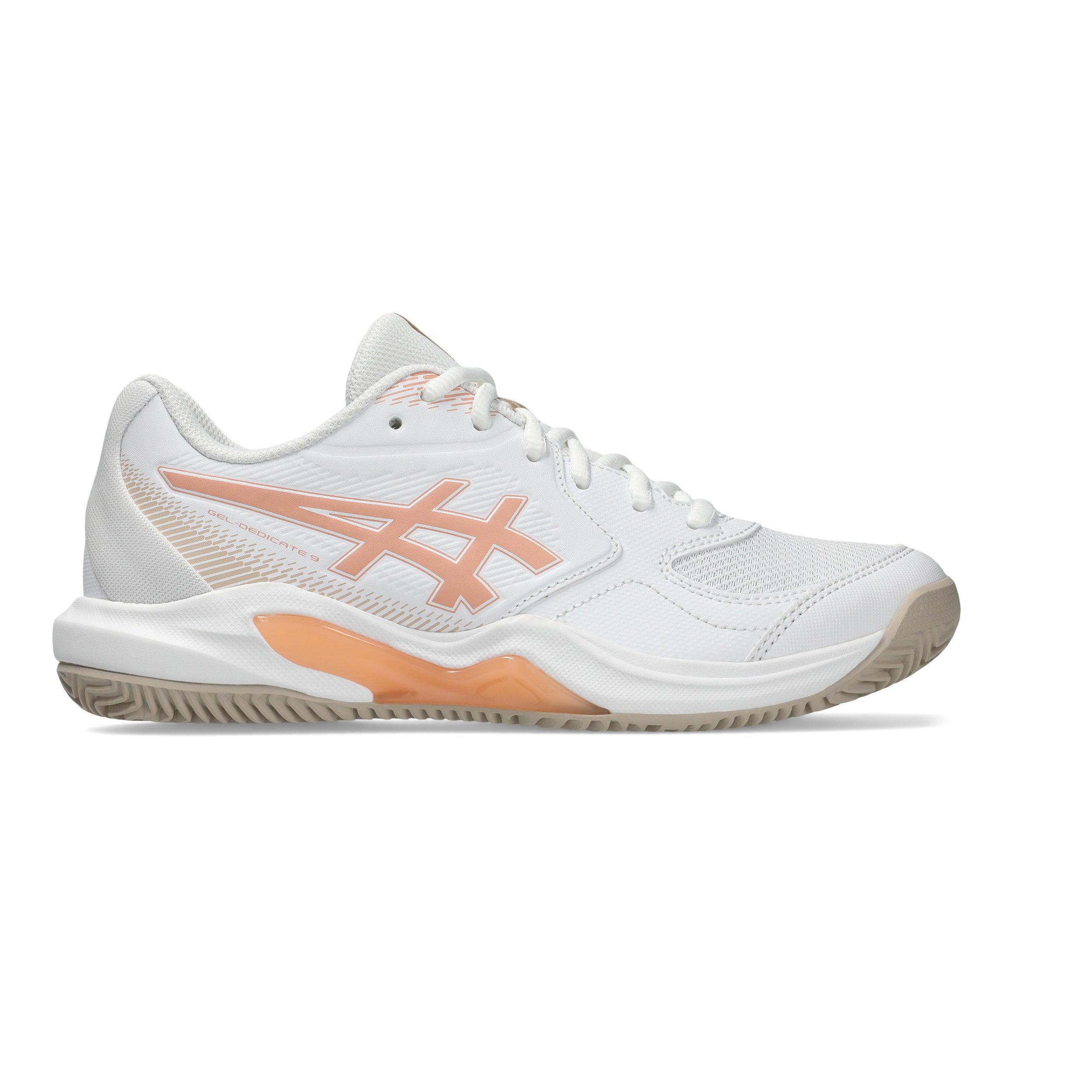 ASICS Gel-Dedicate 9 Sandplatzschuh Damen - weiß, apricot