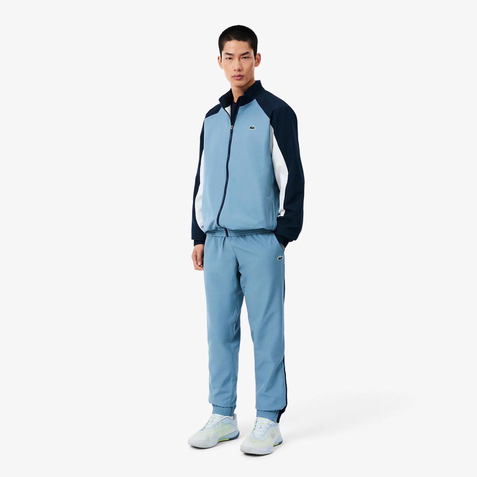 Lacoste Trainingsanzug Herren - blau, weiß