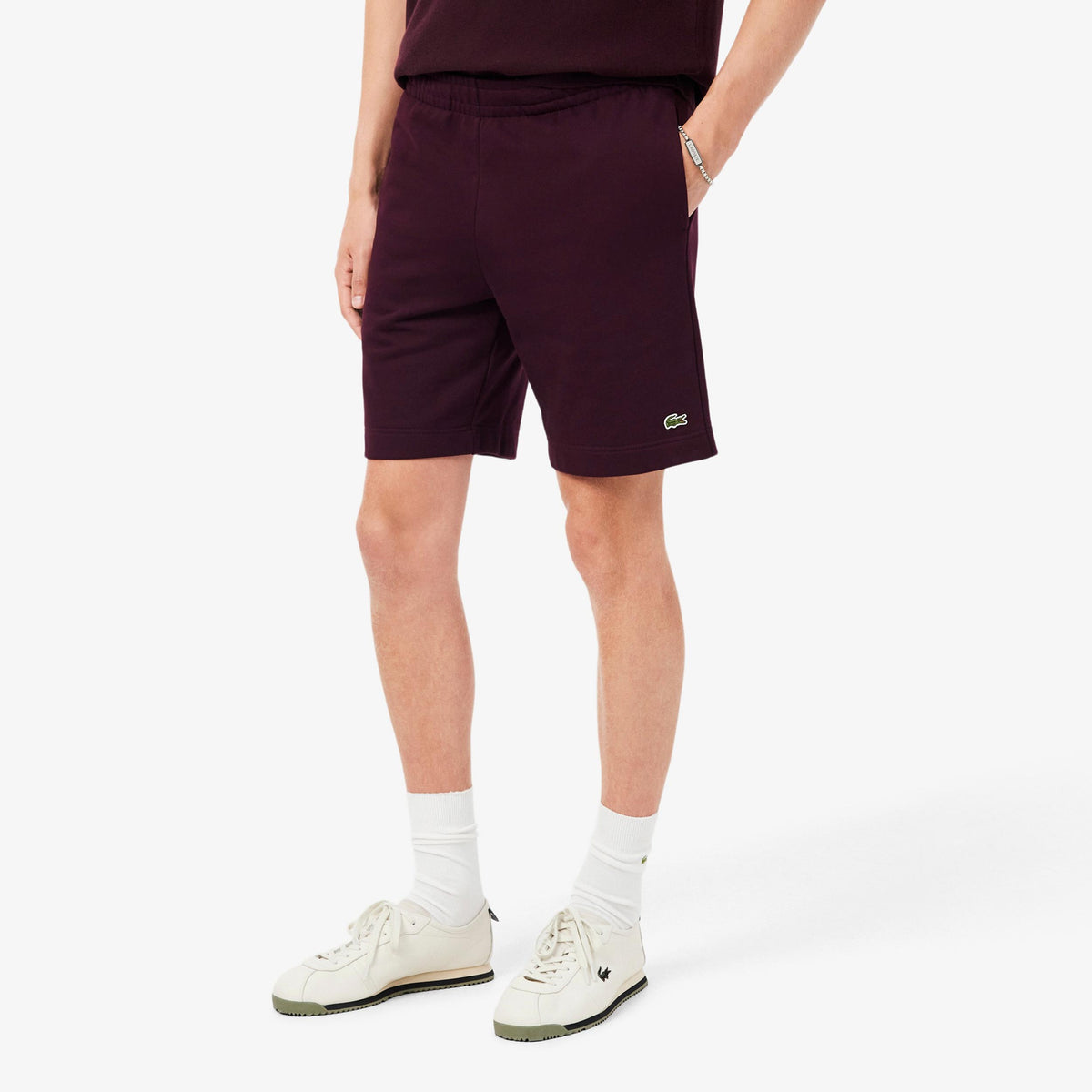 Lacoste Shorts Herren - dunkelrot