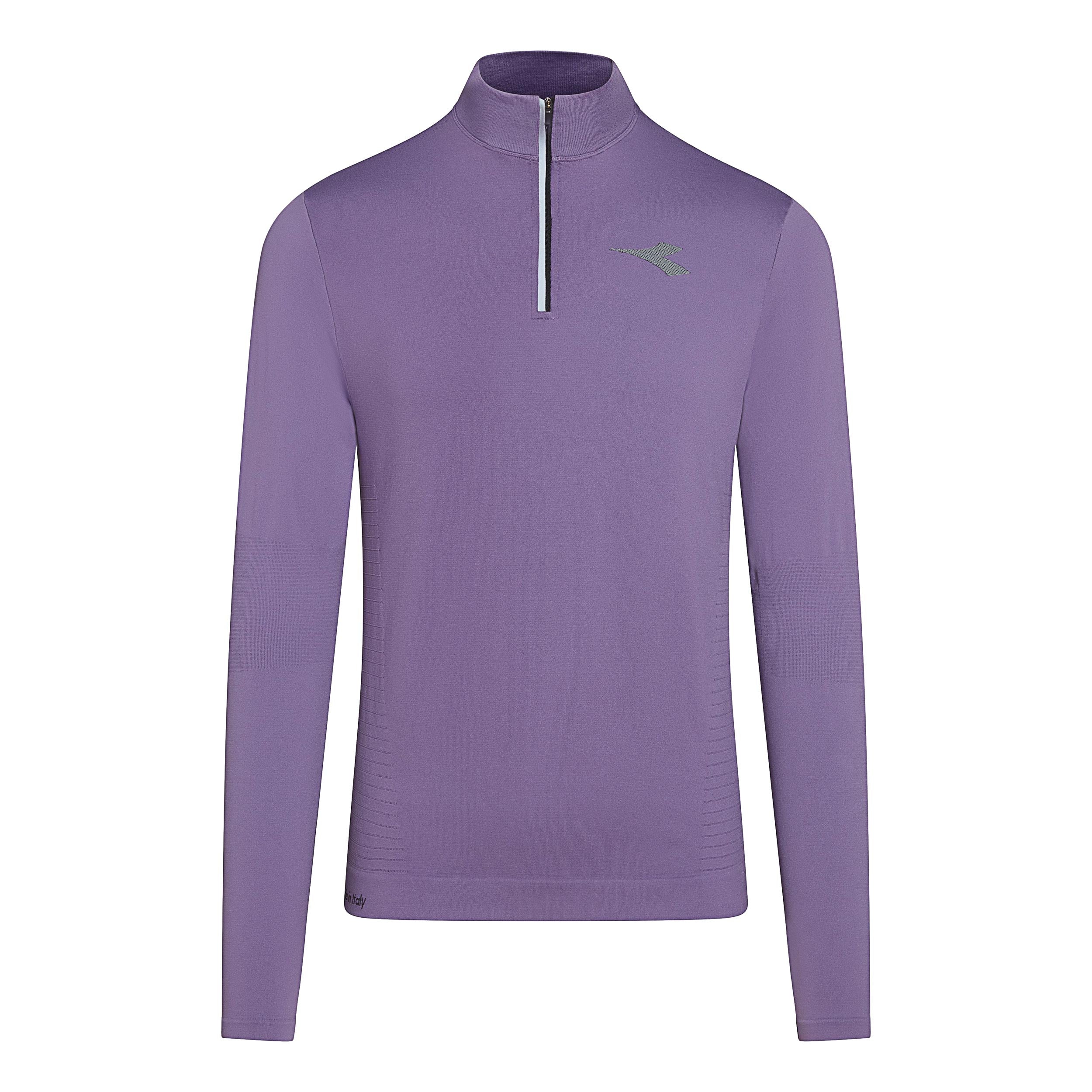 Diadora 1/2 Zip Stratouno Longsleeve Herren - violett