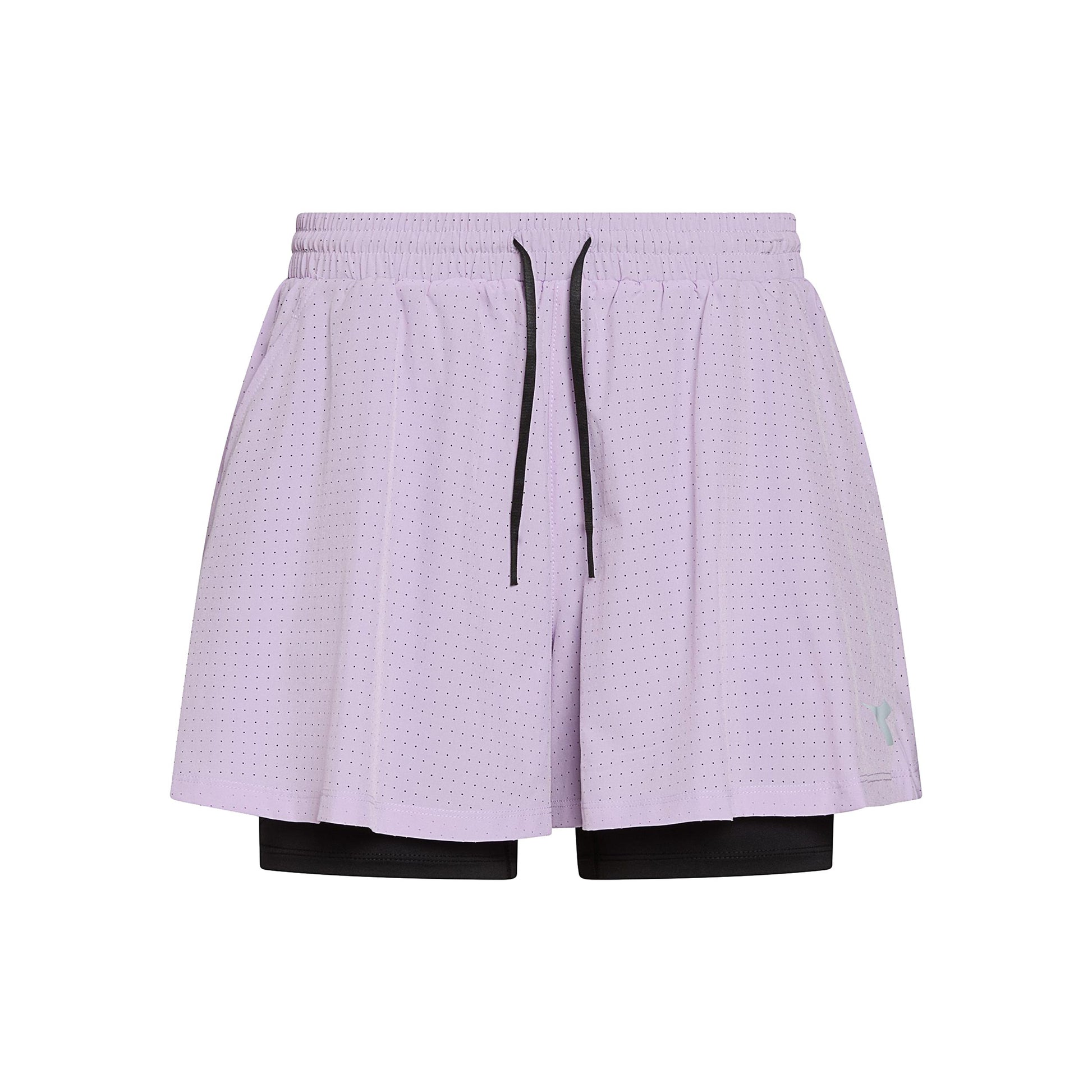 Diadora 2in1 Shorts Damen - flieder