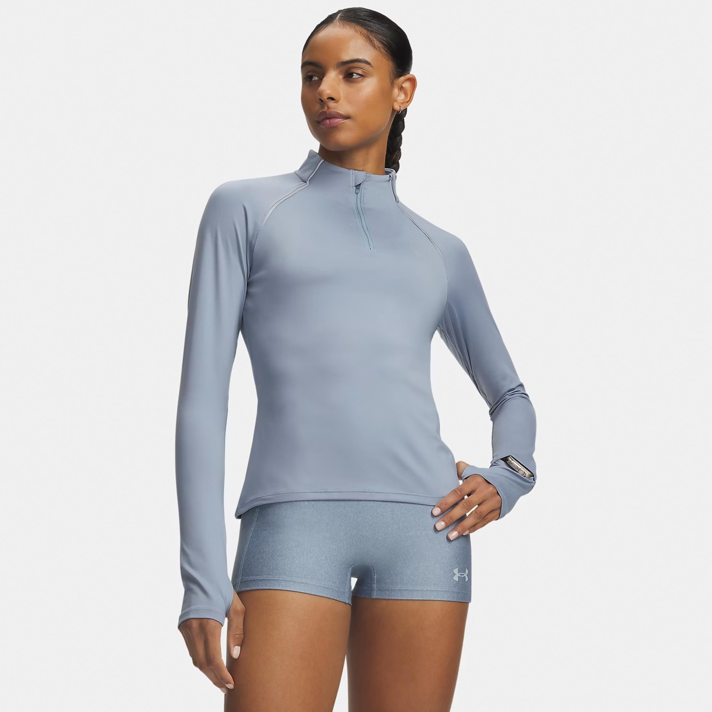 Under Armour Velociti Half Zip  Laufshirt Damen - blau