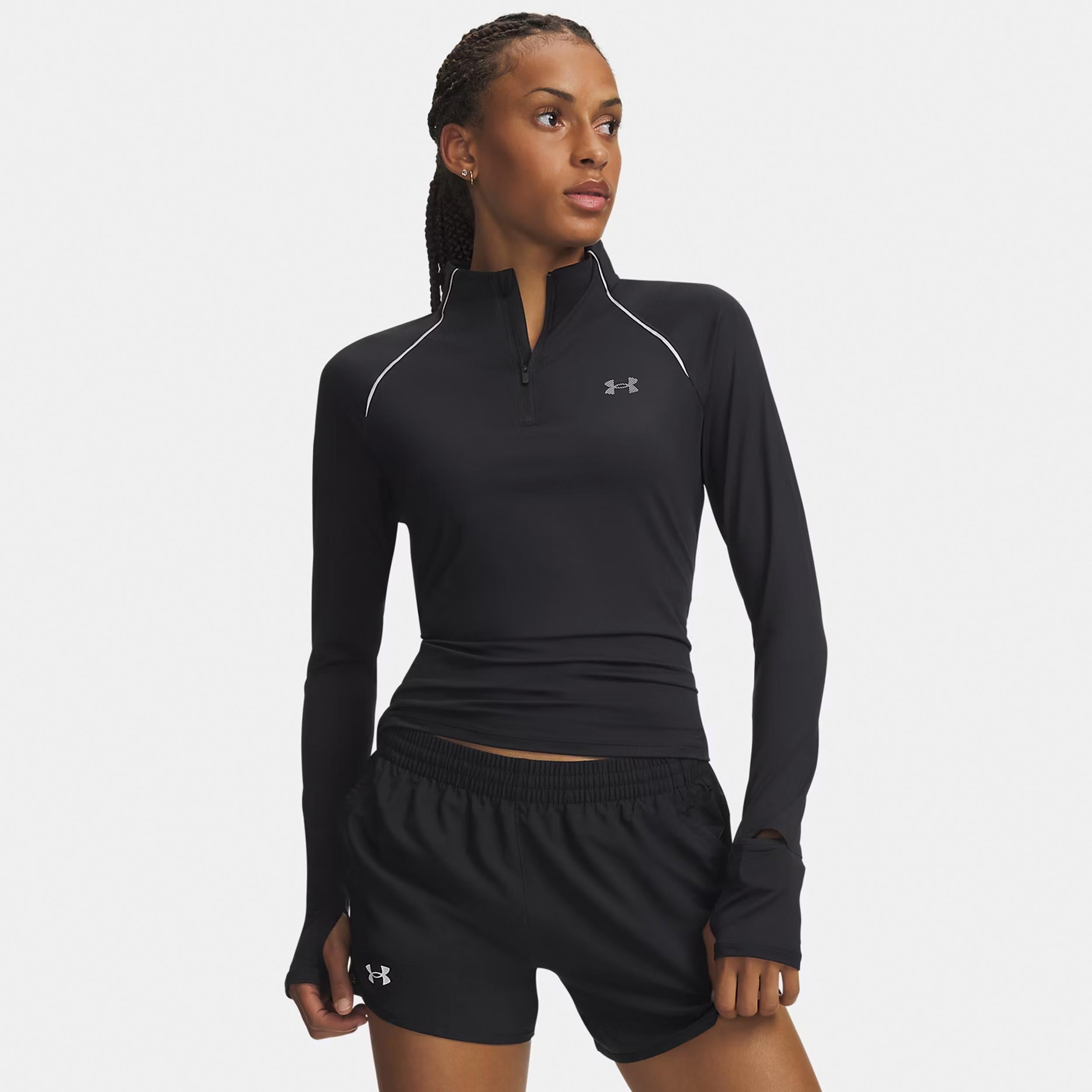 Under Armour Velociti Half Zip  Laufshirt Damen - schwarz