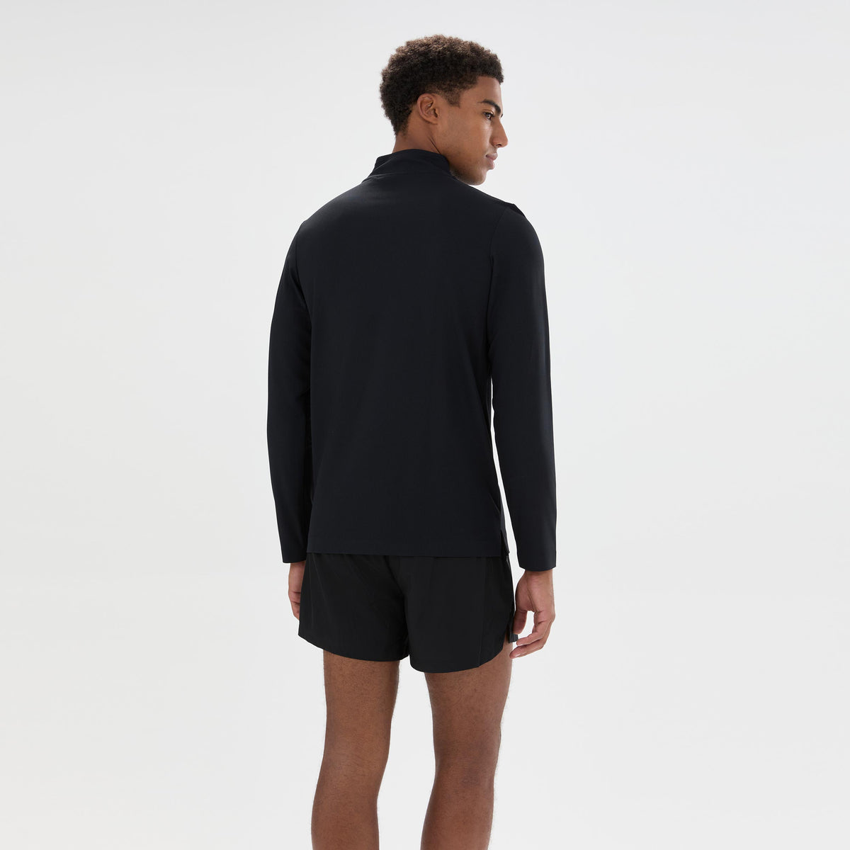 Ellesse Edmond 1/4 Zip Longsleeve Herren - schwarz