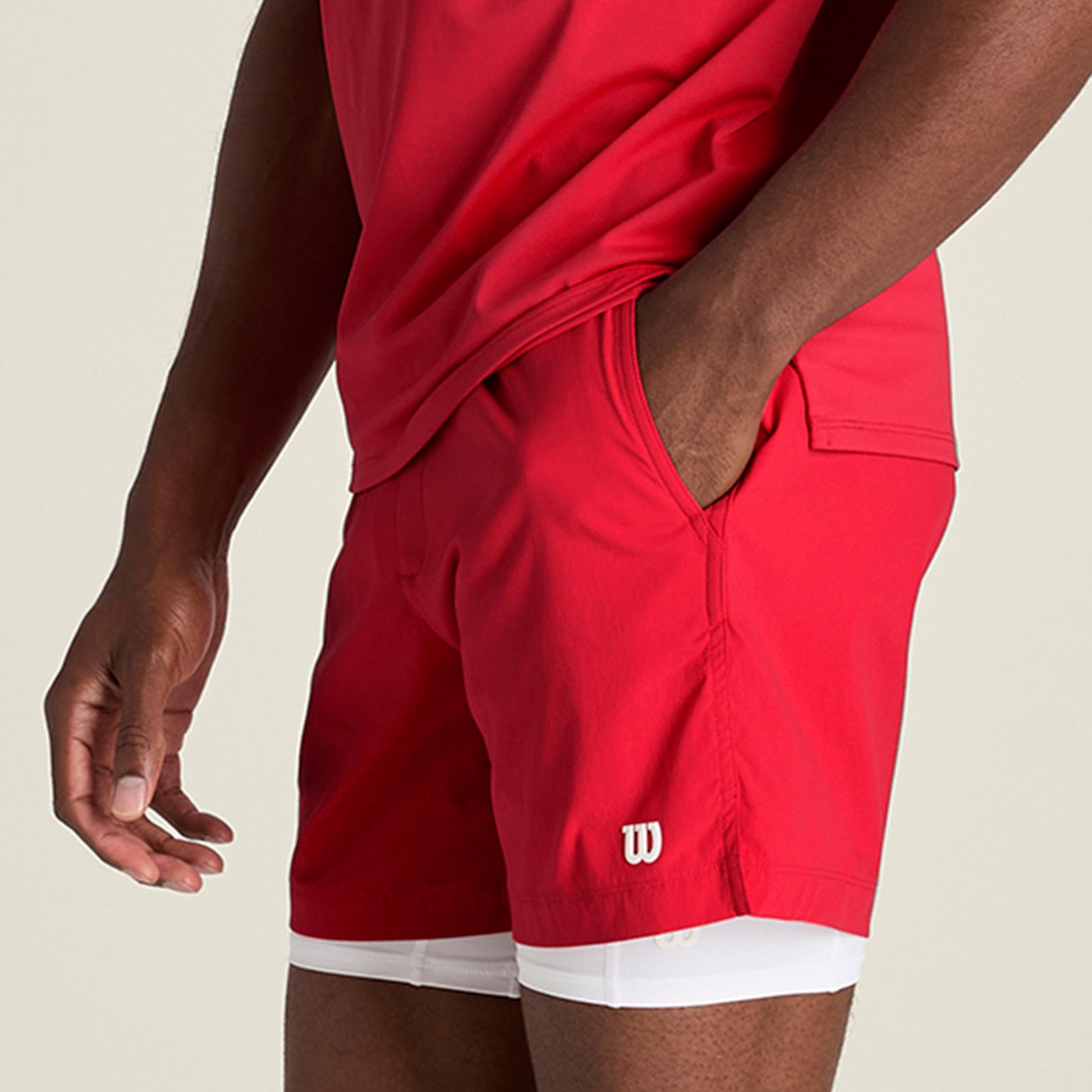 Wilson Volley 6in Unlined Shorts Herren - rot