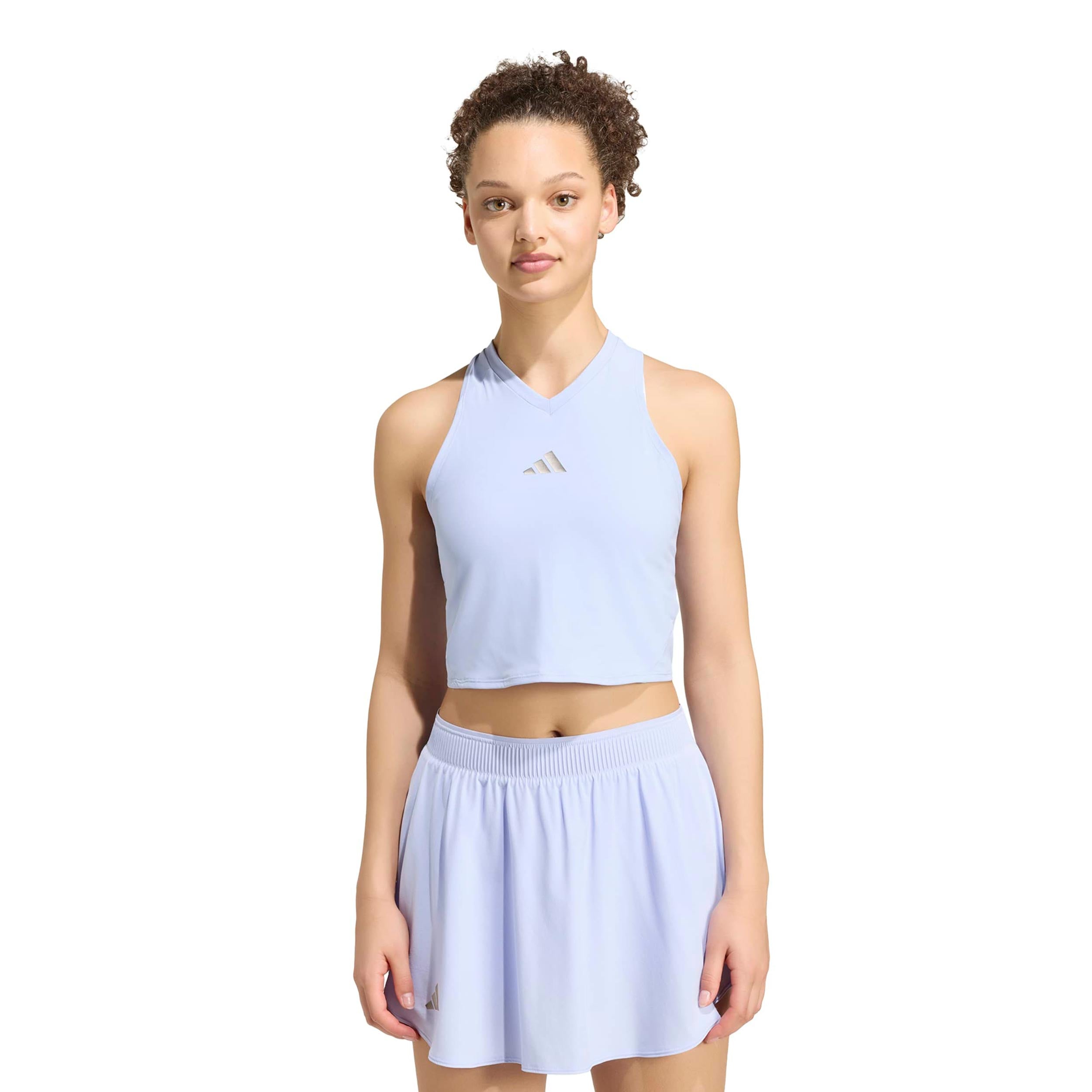 adidas Y- Pro Crop Tank-Top Damen - flieder, silber