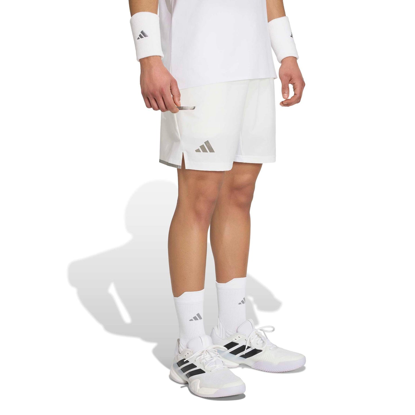 adidas 7Inch Short & Tight Shorts Herren - weiß, silber