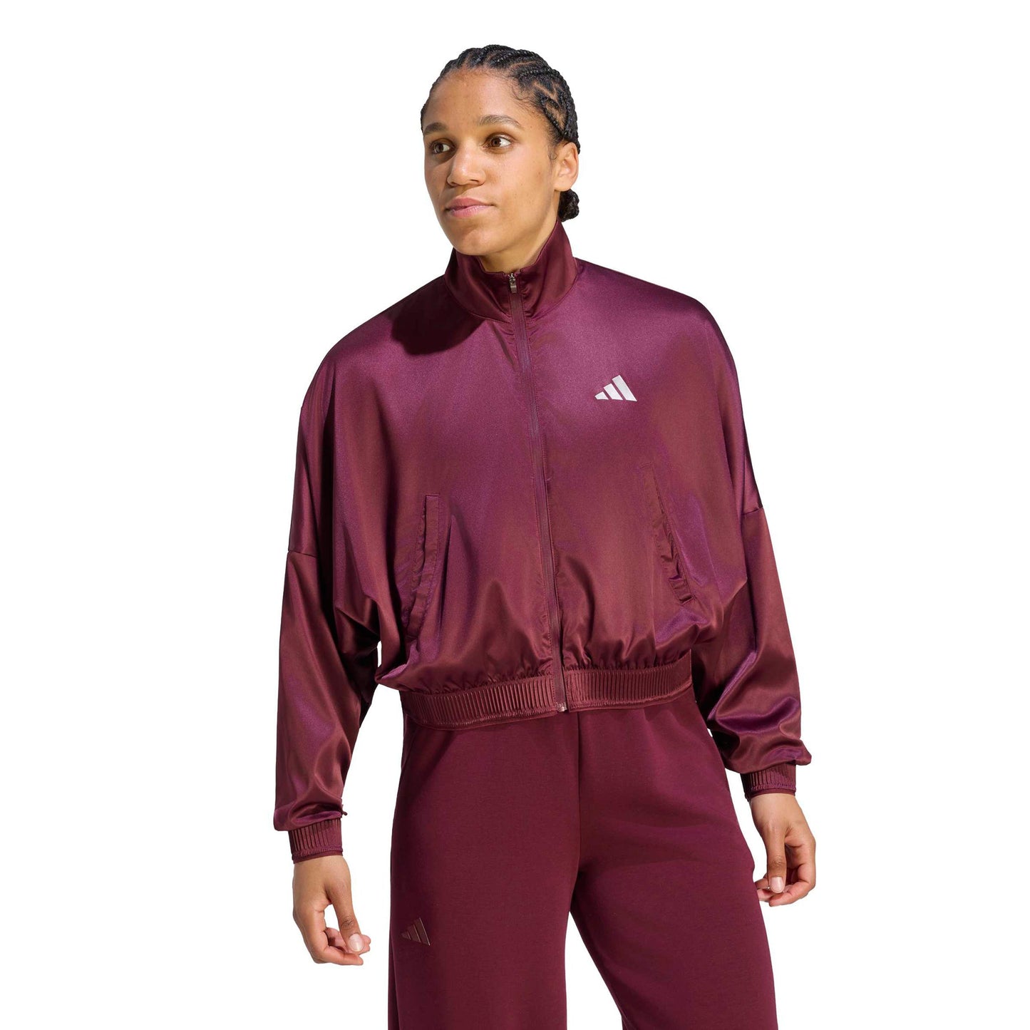 adidas Cover Trainingsjacke Damen - weinrot