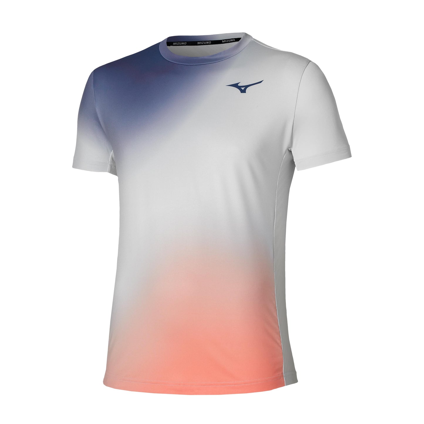 Mizuno Graphic T-Shirt Herren - hellgrau, koralle