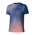 Graphic T-Shirt Herren - dunkelblau, koralle