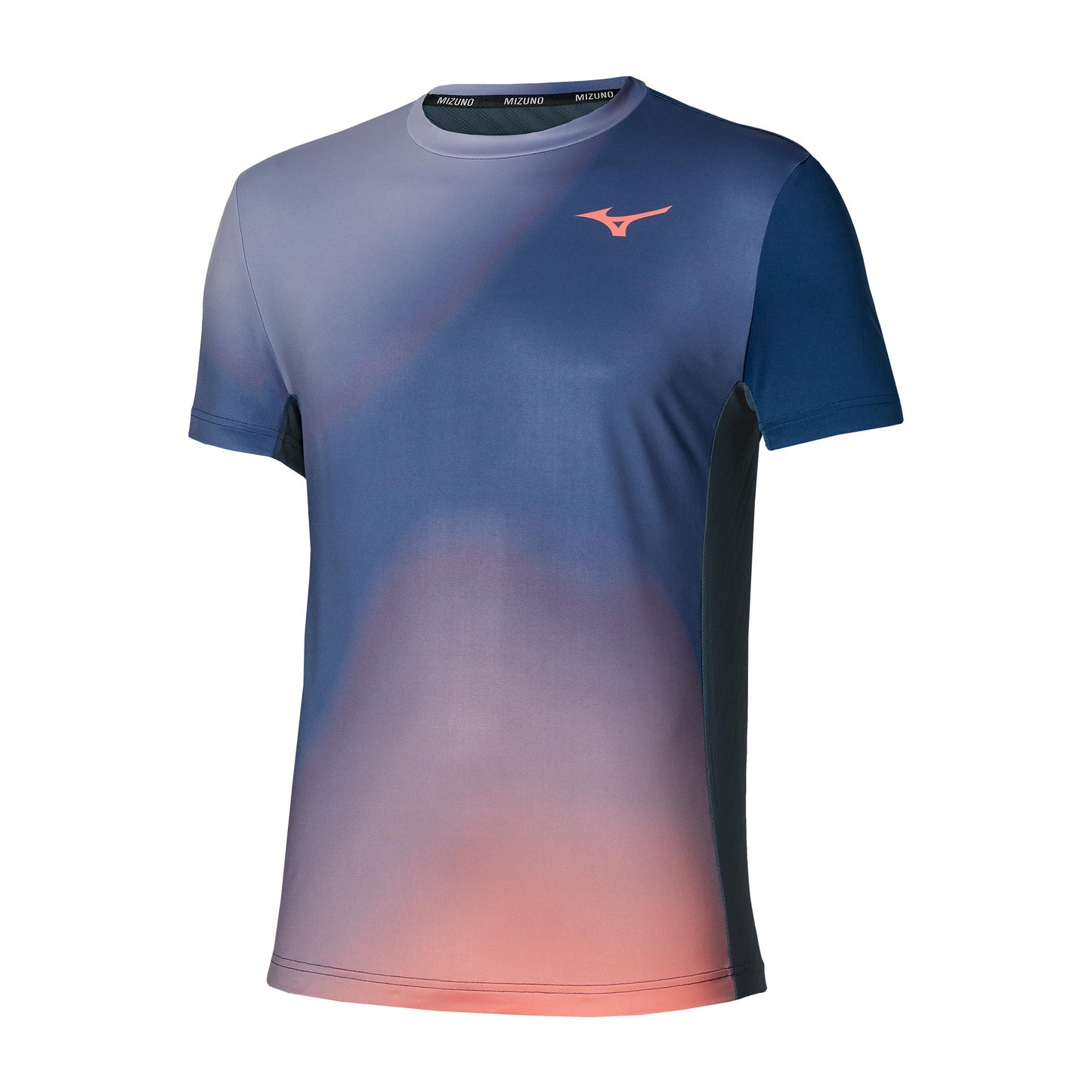 Mizuno Graphic T-Shirt Herren - dunkelblau, koralle