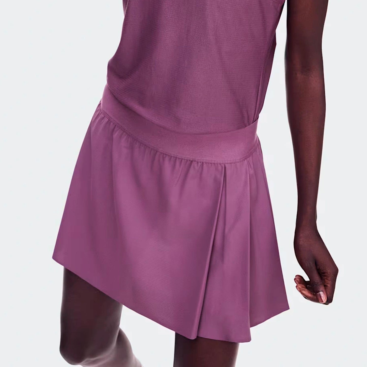 On Court Pleated Rock Damen - berry