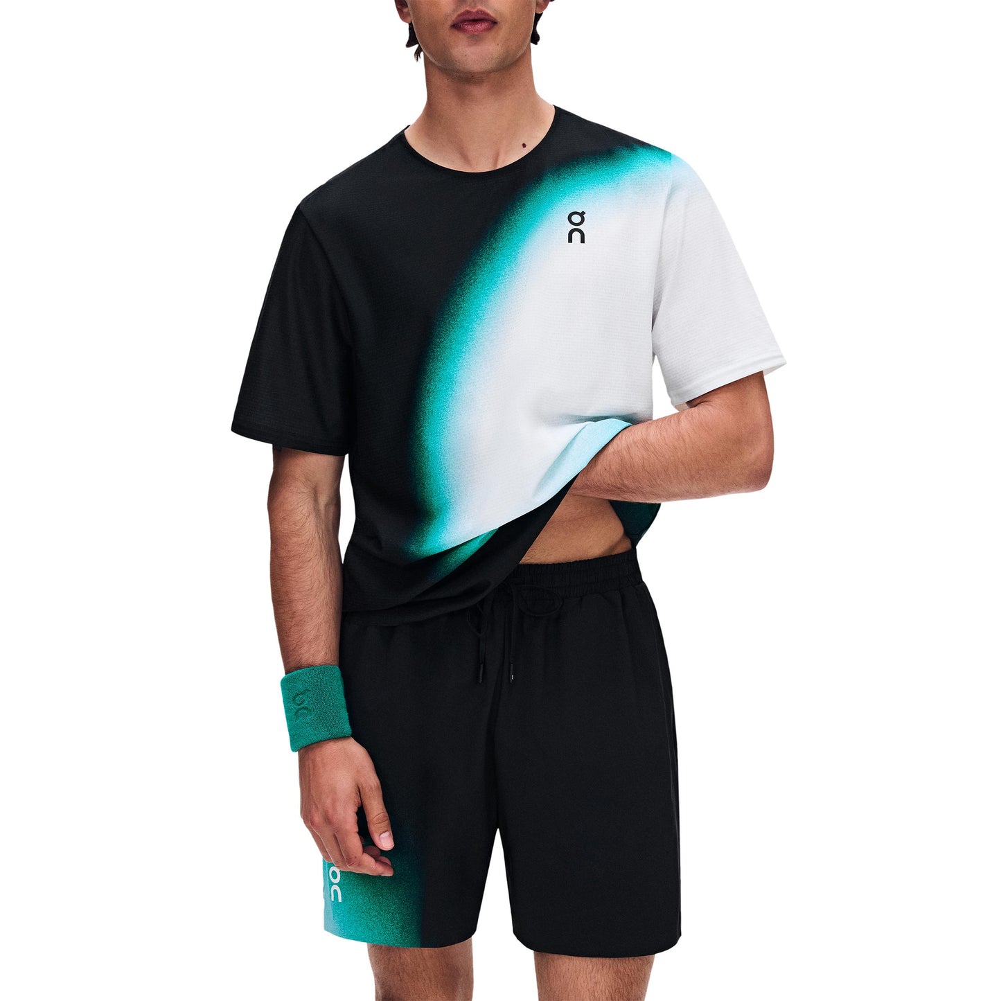 On 5Inch Court Swing Shorts Herren - schwarz, grün